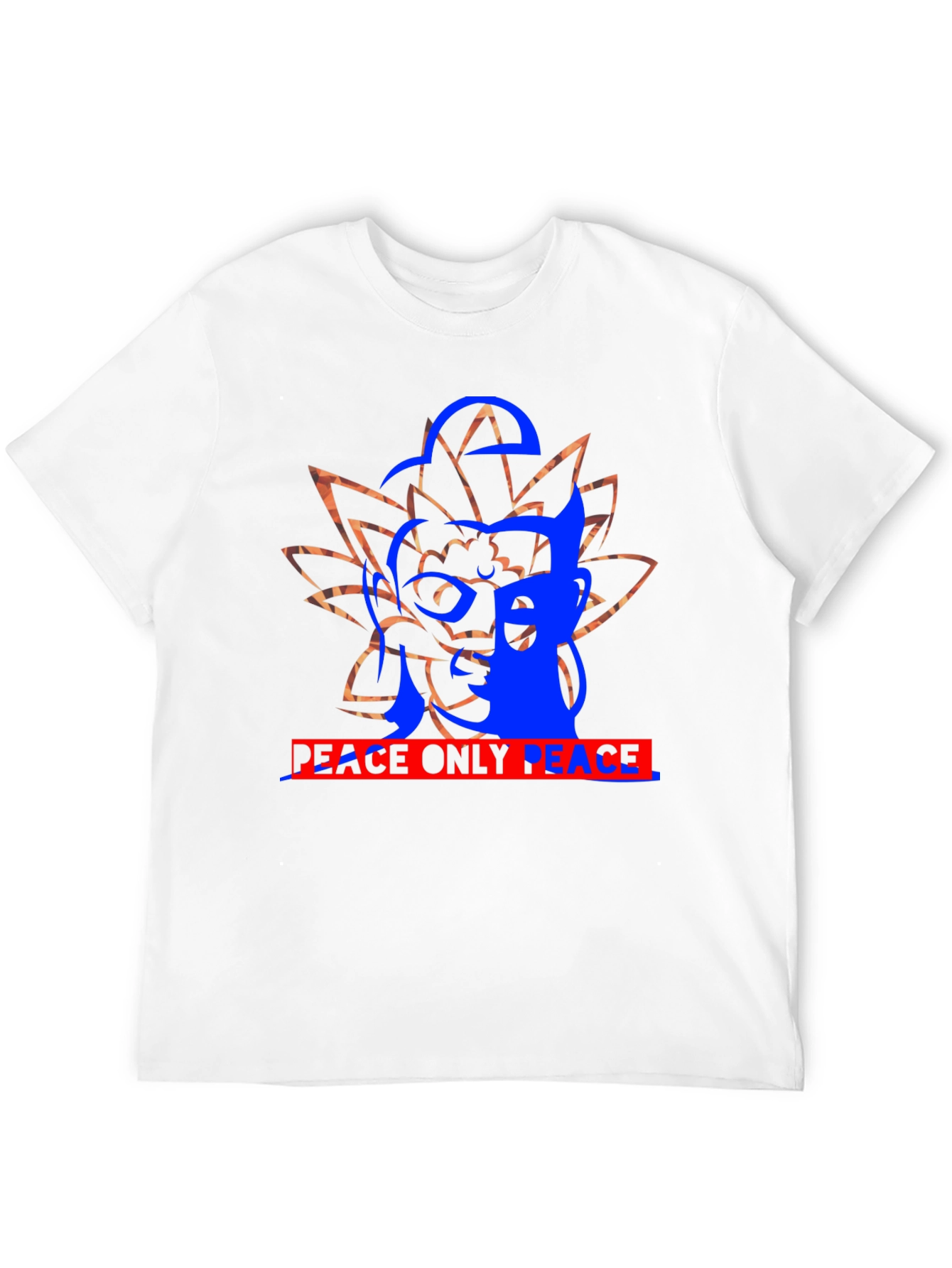 Black Peace Only Peace Graphic Black T-Shirt view 12