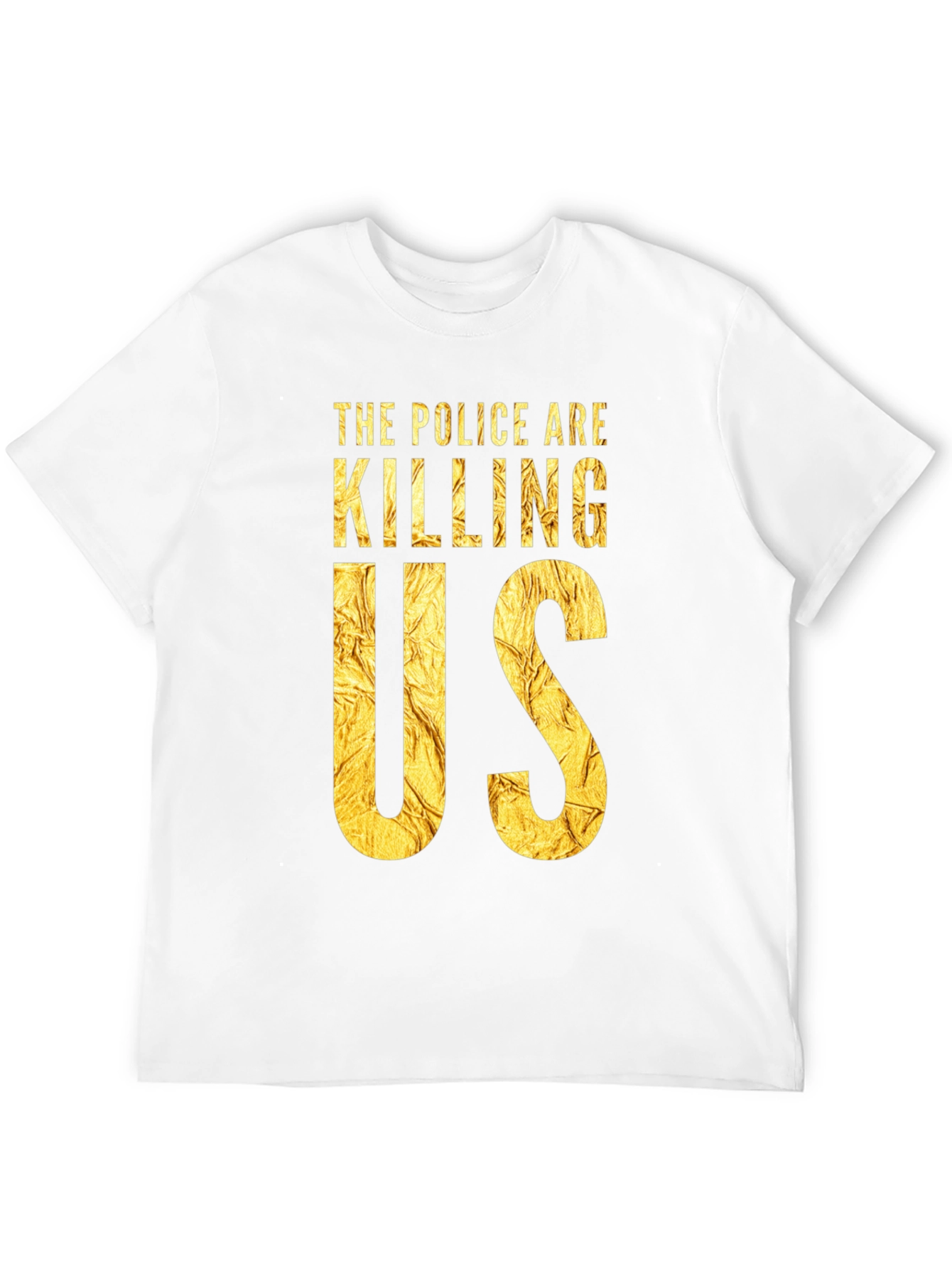 Black The Police Are Killing Us Black T-Shirt view 12