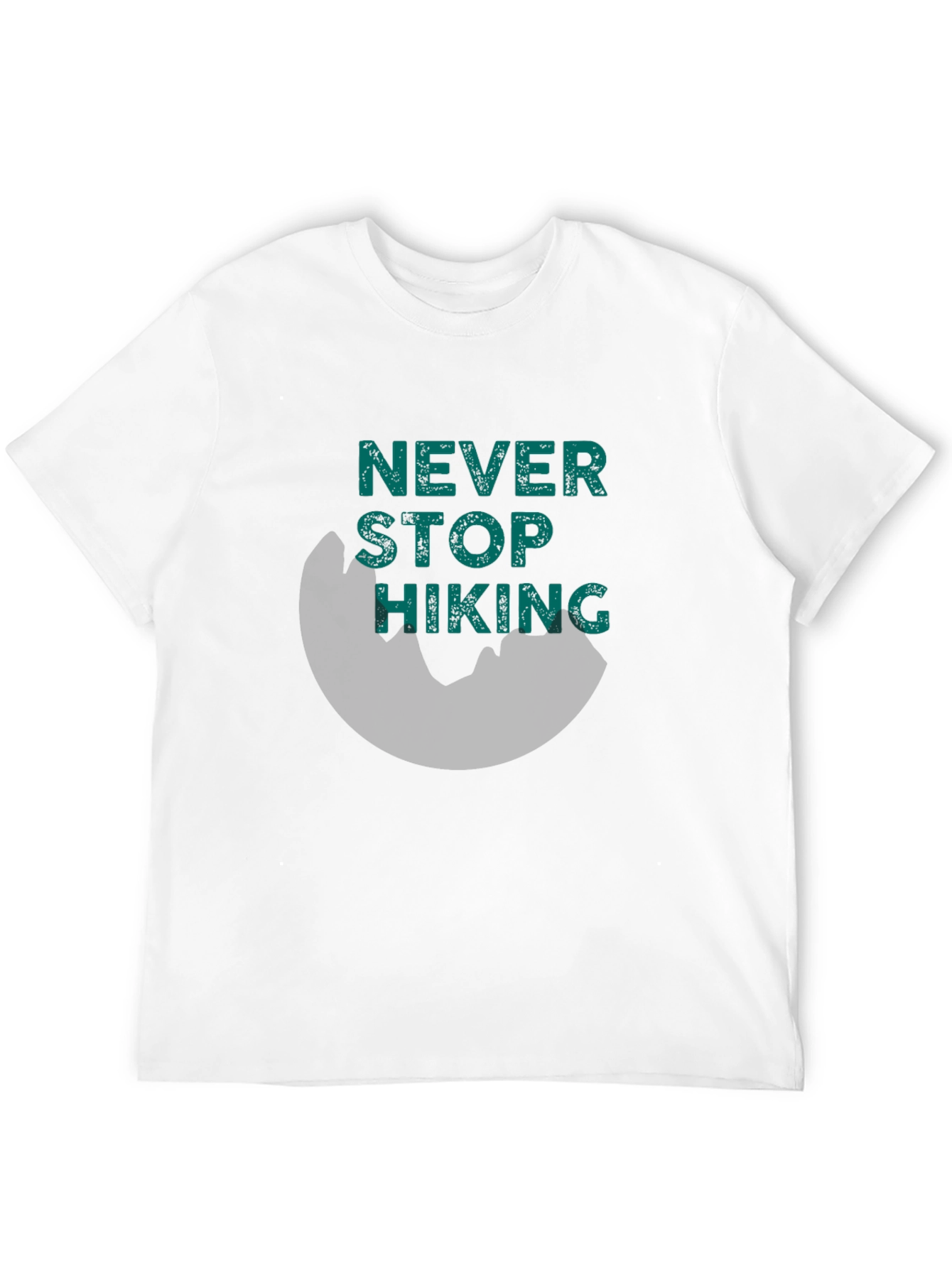 Black Never Stop Hiking Tee -  Men's Graphic T-Shirt view 12