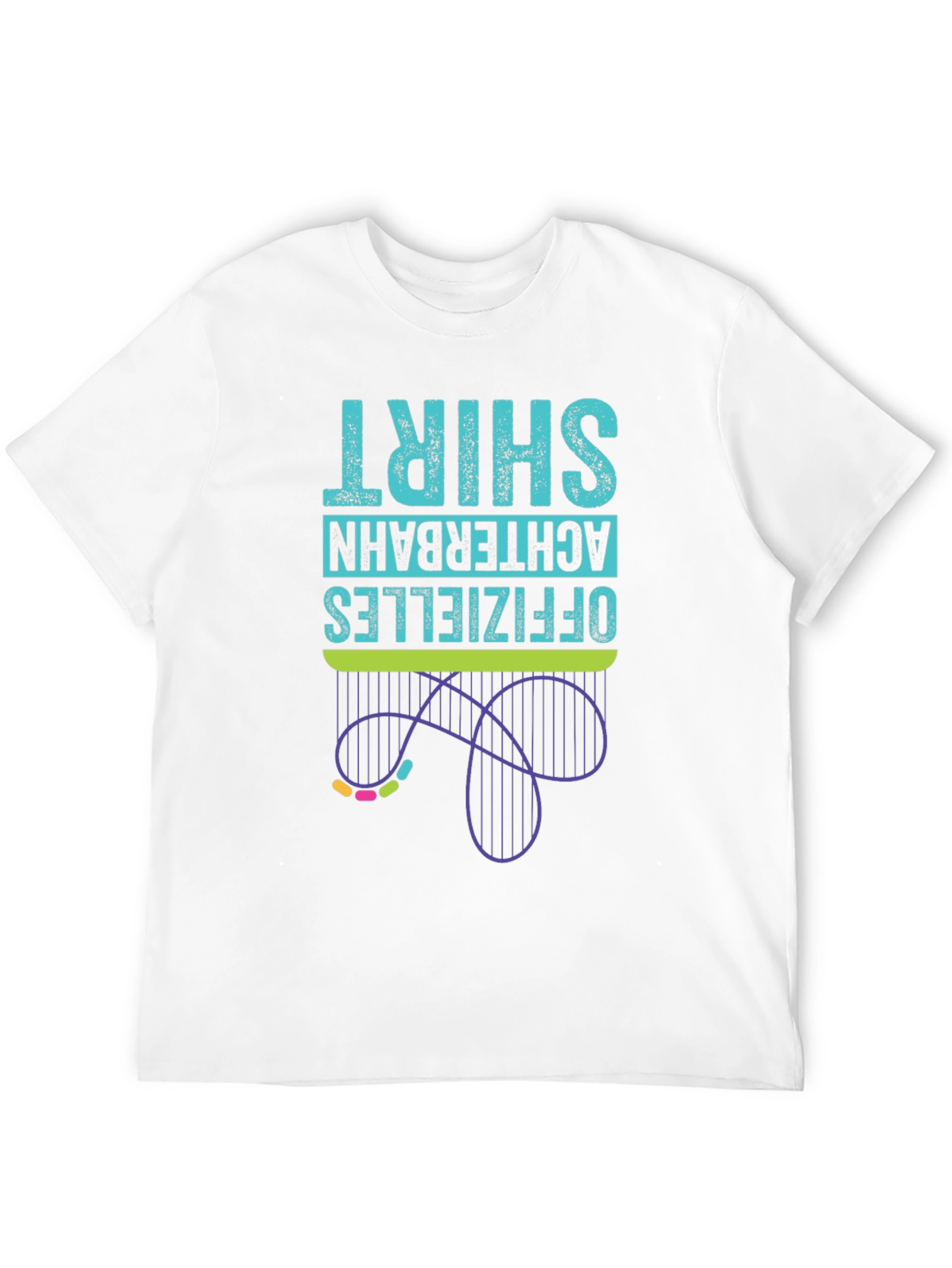 Black Official Roller Coaster T-Shirt view 12