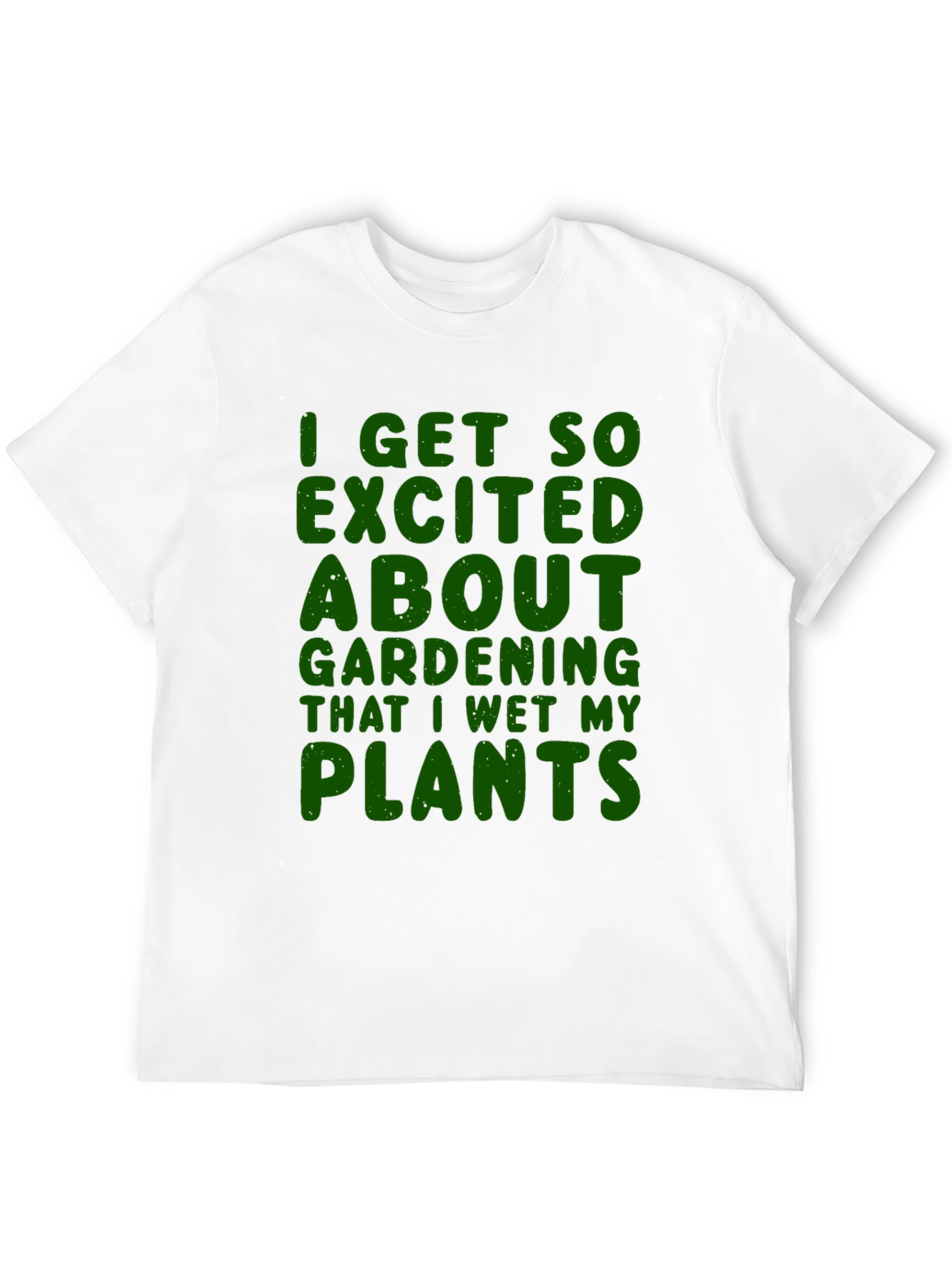 Black Gardening Humor T-Shirt - Wet My Plants view 12