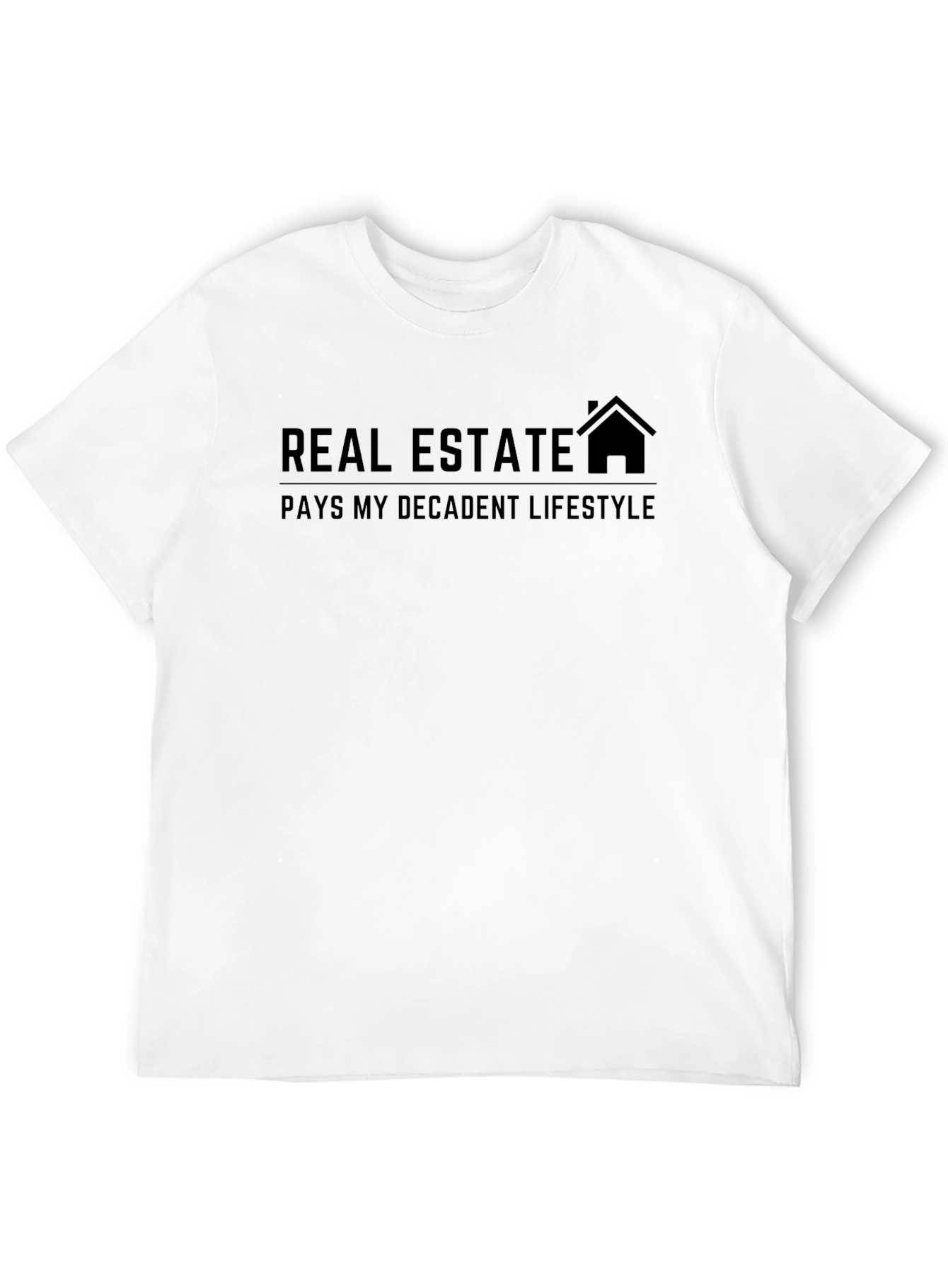 Black Real Estate Decadent Lifestyle Graphic T-Shirt view 12
