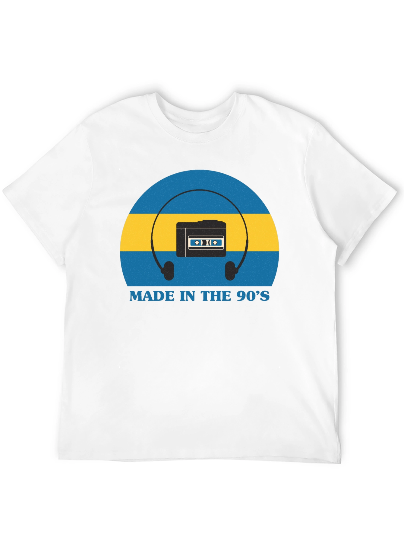 Black Retro 90s Cassette Player T-Shirt view 12