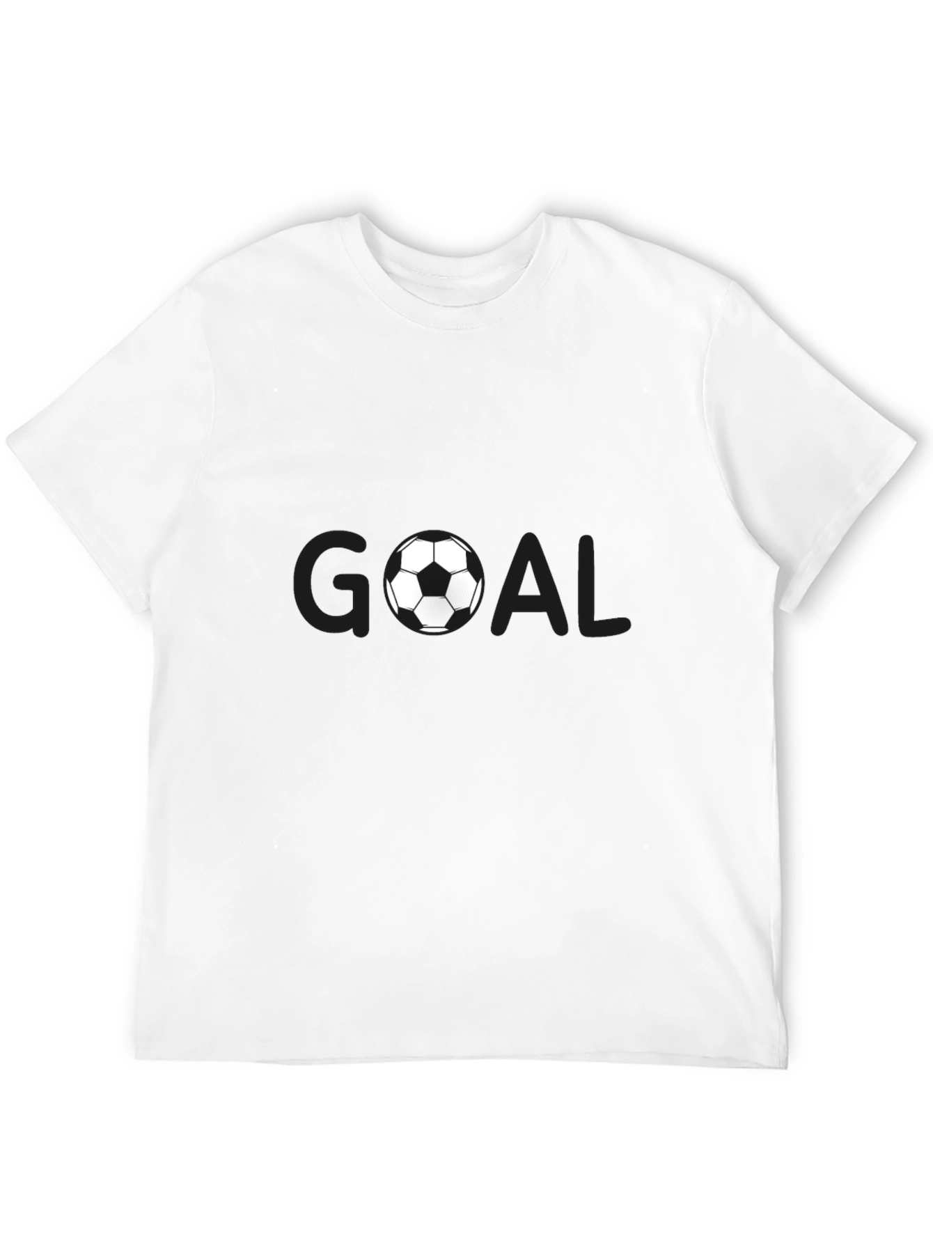 Black Goal Soccer Ball Graphic T-Shirt - Black view 12