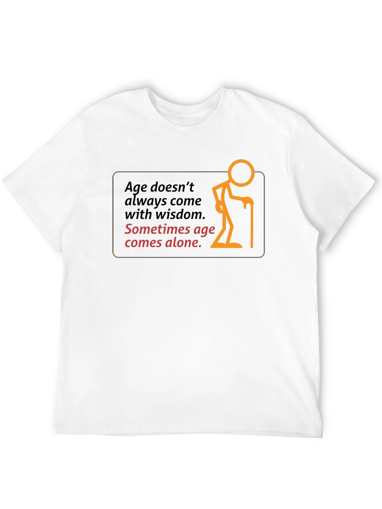 Black Age Alone Graphic Black T-Shirt view 12