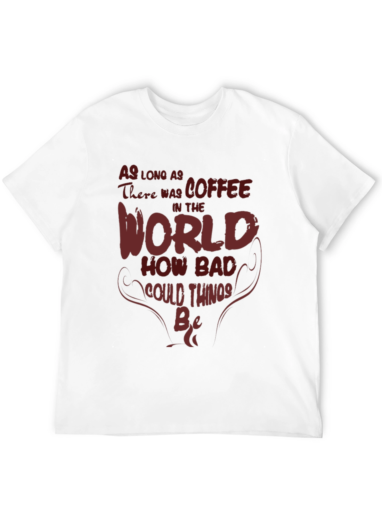 Black Coffee World T-Shirt - Funny Slogan Tee view 12