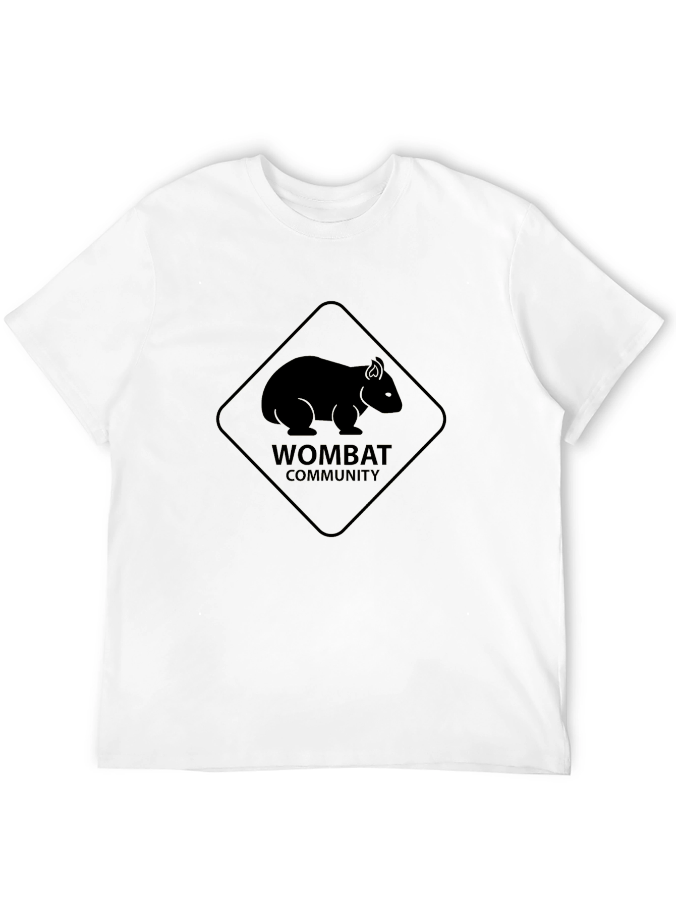 Black Wombat Community Black T-Shirt view 12