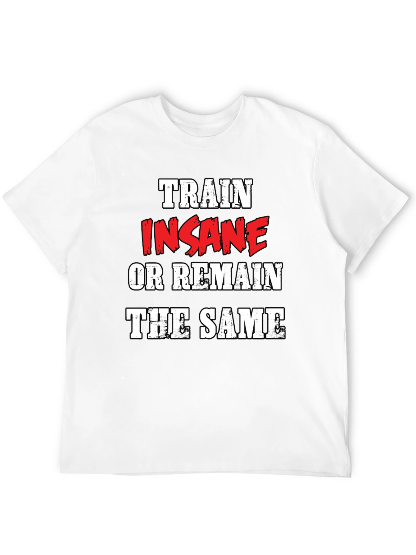 Black Train Insane Graphic Tee - Motivational Workout Shirt view 12