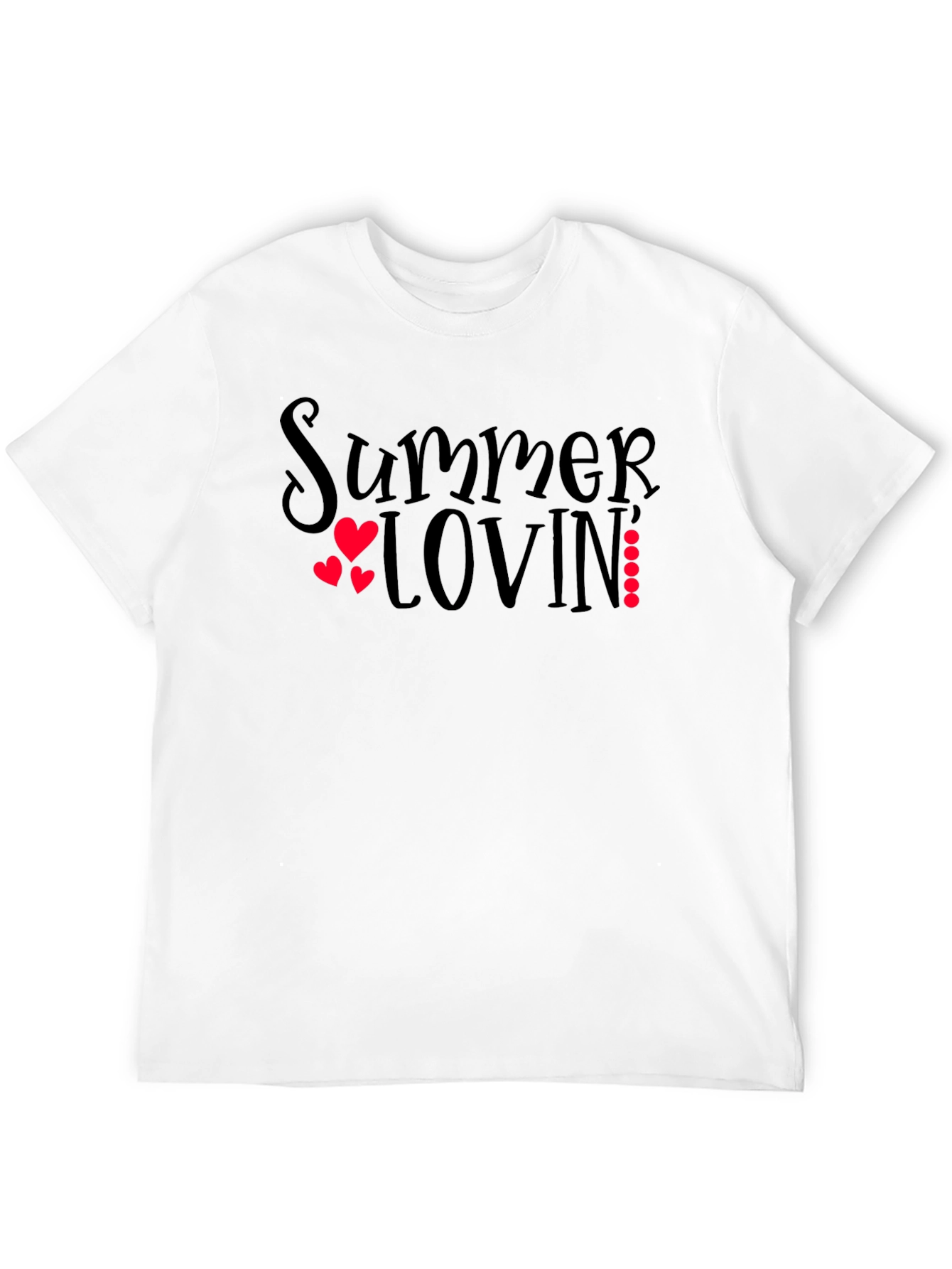 Black Summer Lovin' Graphic Tee - Black Unisex T-Shirt view 12