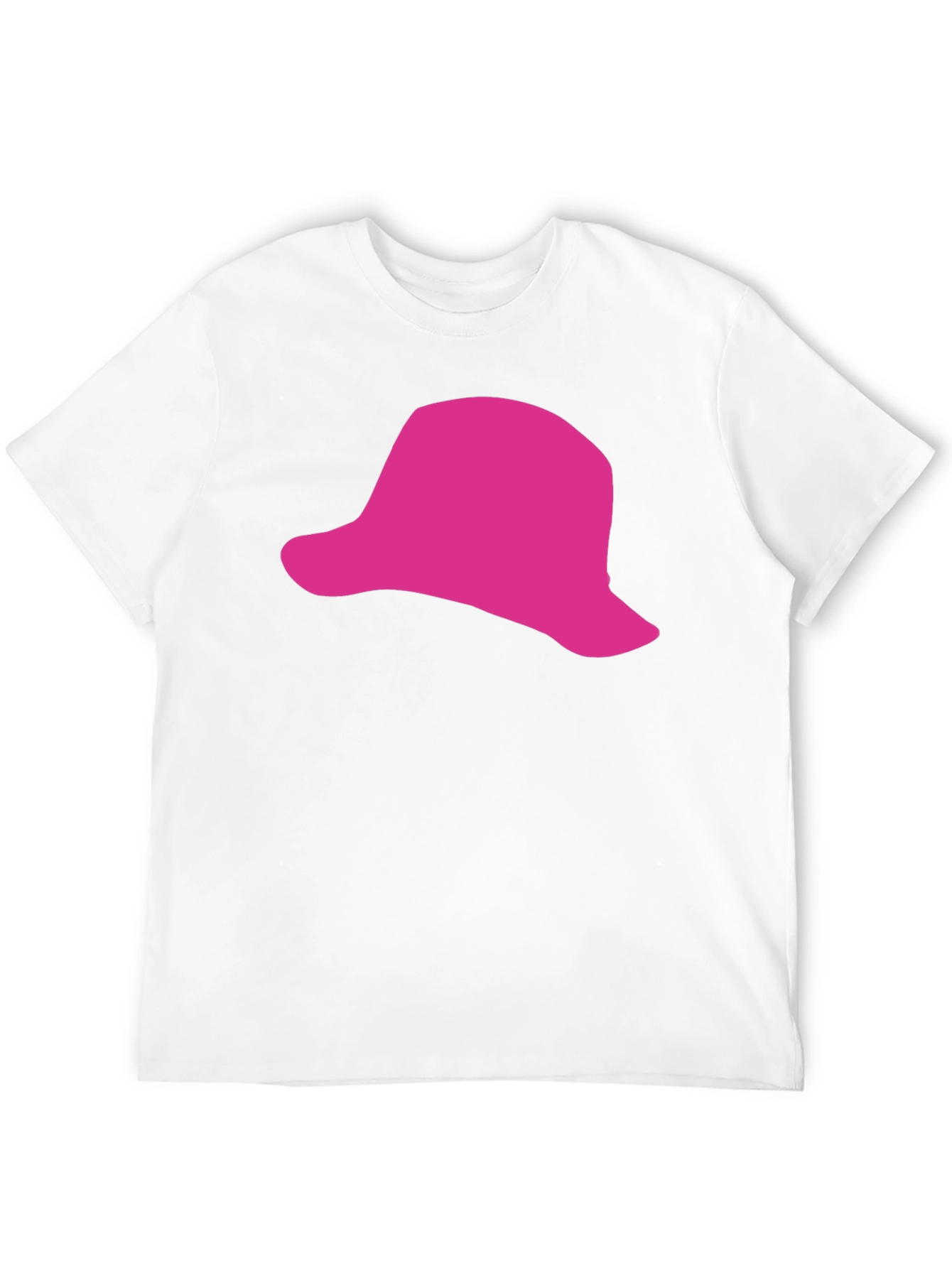 Black Pink Hat Graphic Black T-Shirt - Casual Style view 12