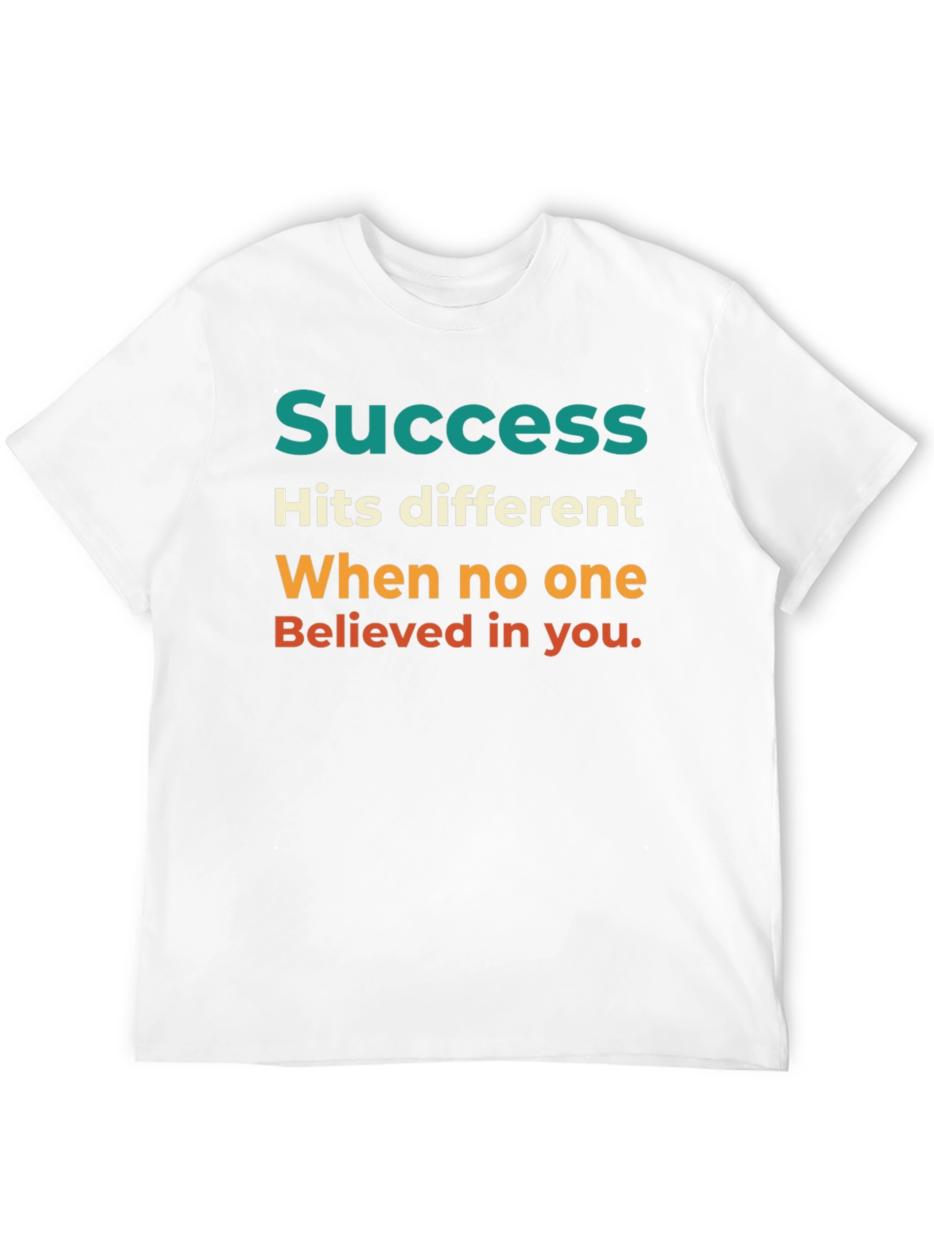 Black Success Motivational Graphic T-Shirt view 12