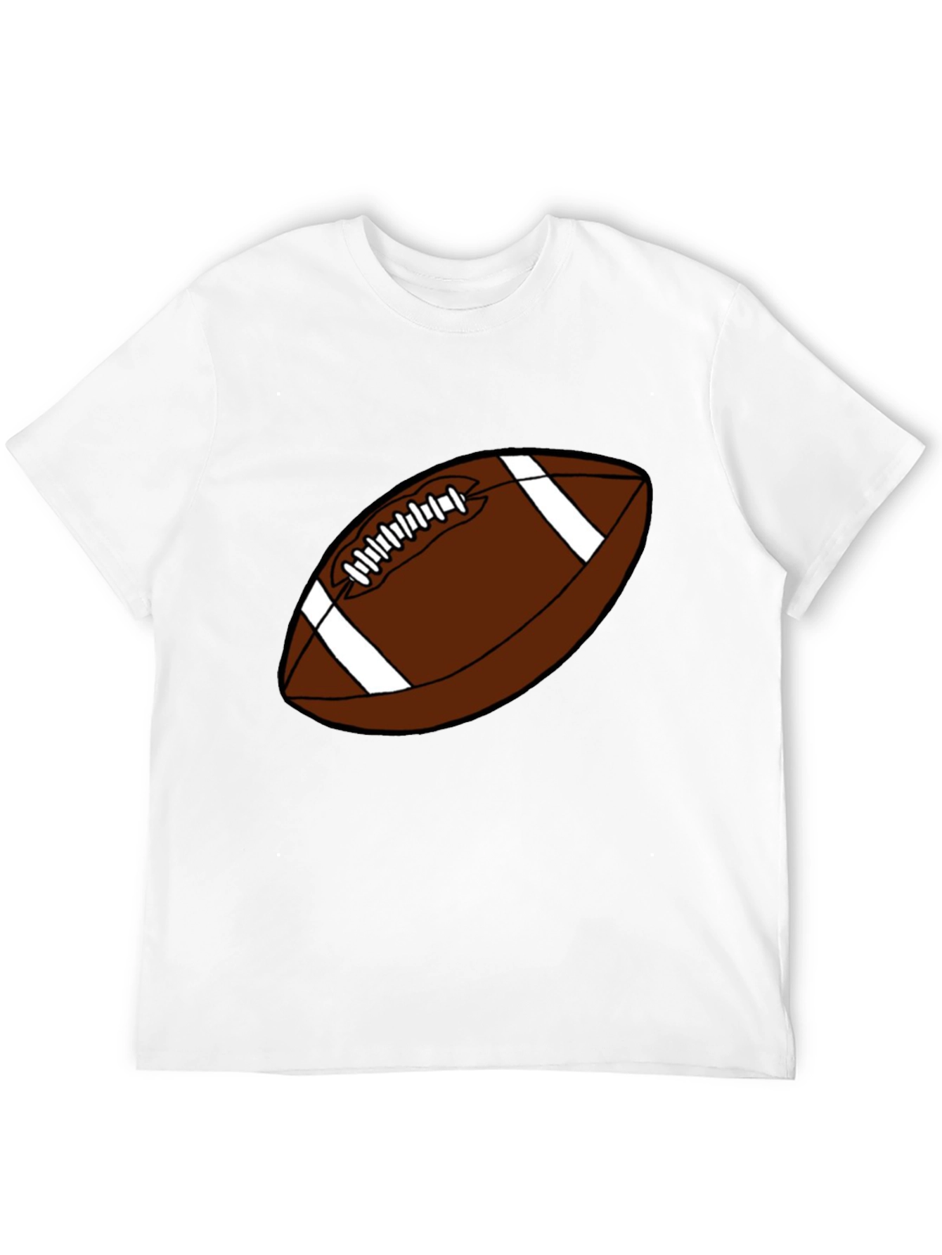 Black Football Graphic T-Shirt - Black Casual Tee view 12