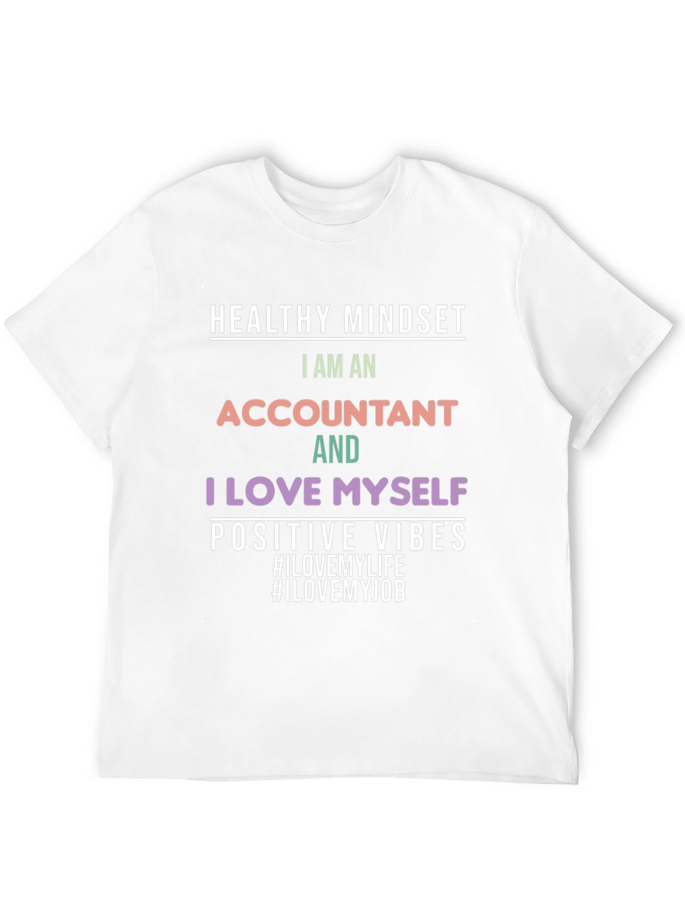 Black Accountant Pride Black T-Shirt view 12