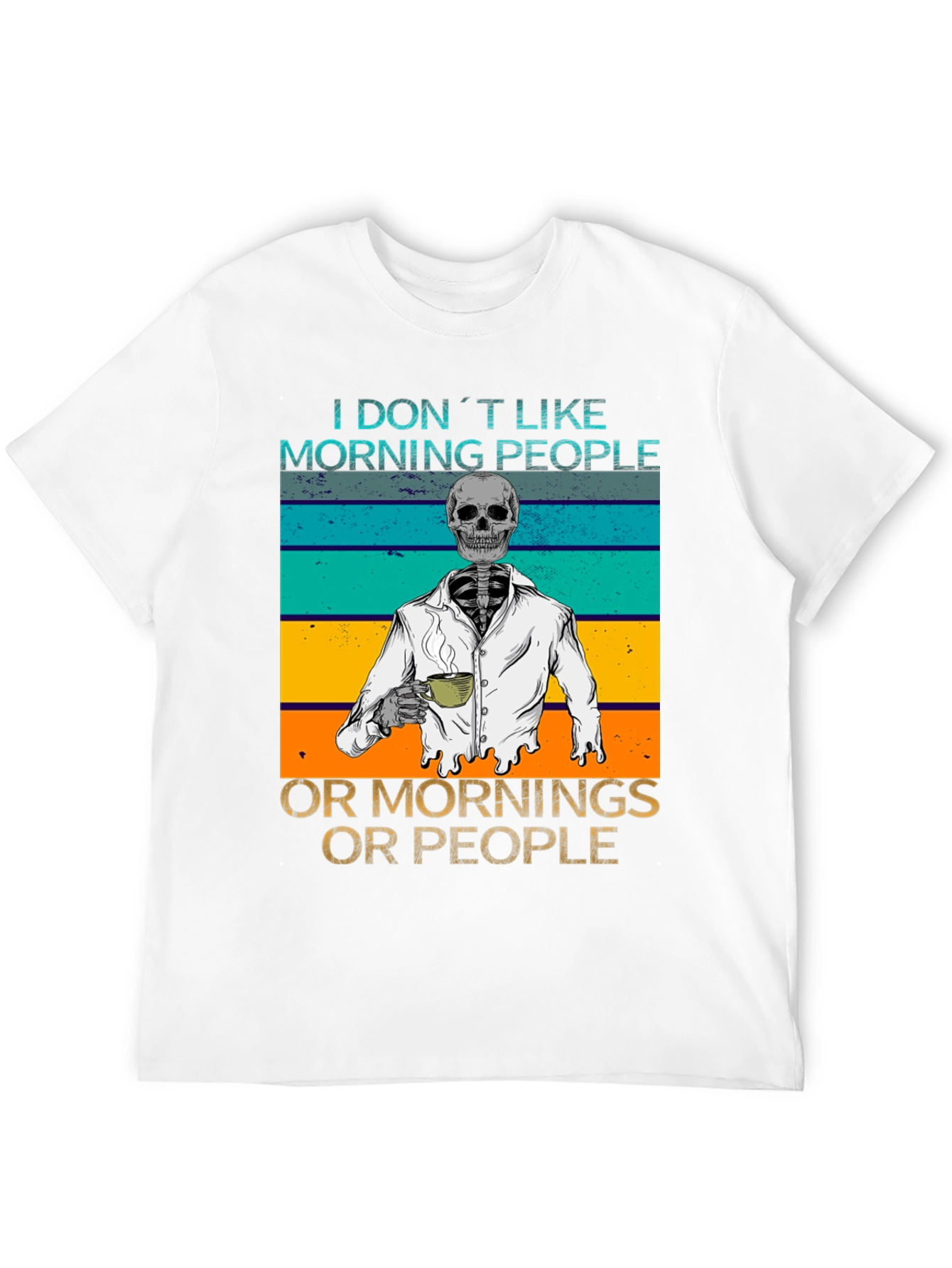 Black I Don't Like Morning People Graphic Tee view 12
