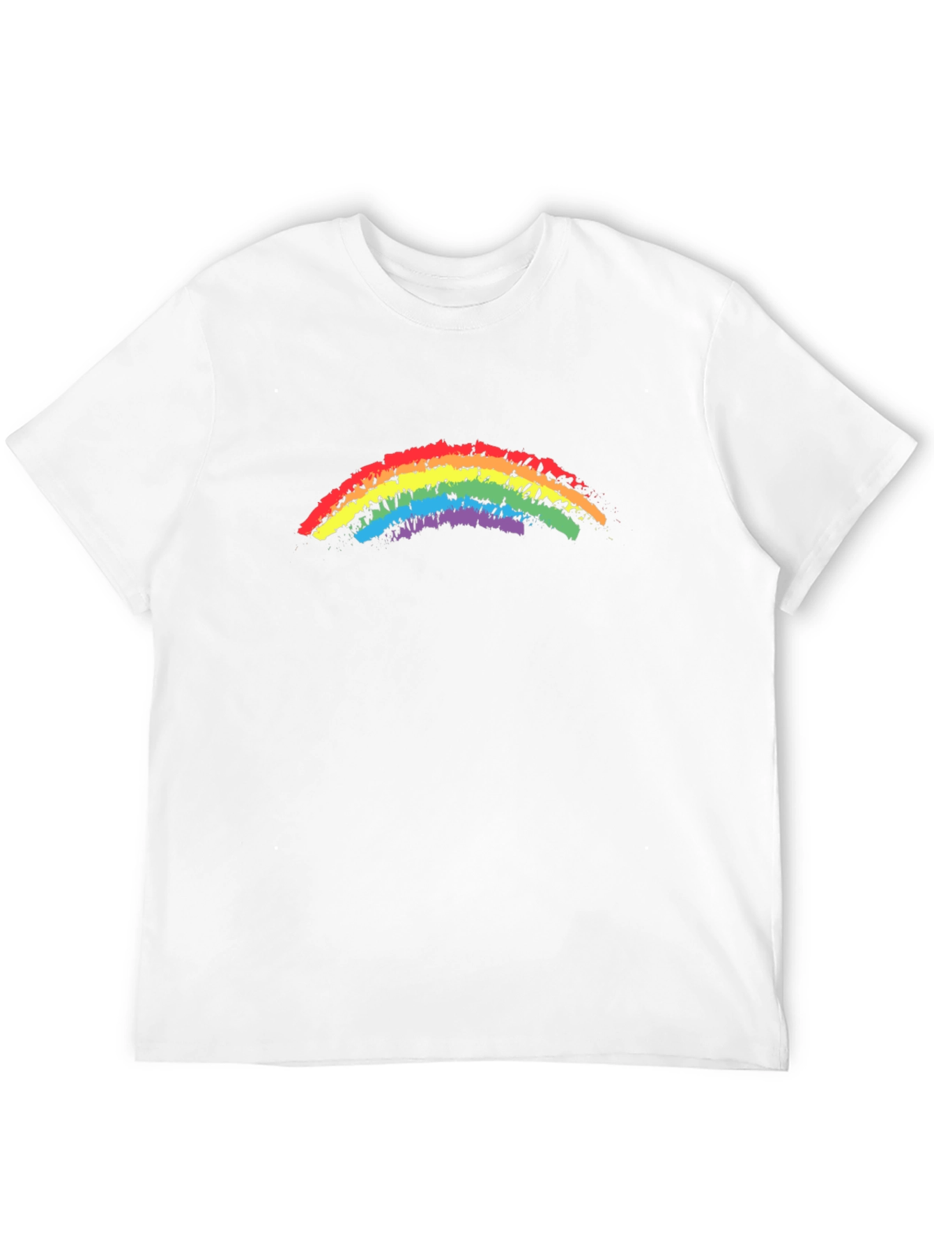 Black Rainbow Pride T-Shirt - Black Cotton Blend view 12