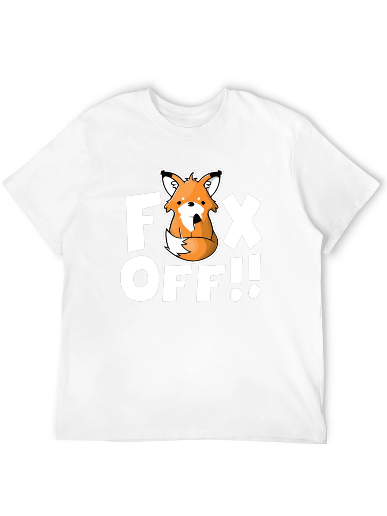 Black Fox Off Graphic T-Shirt - Funny Novelty Tee view 12