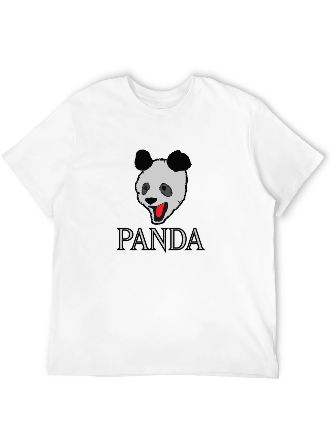 Black PANDA Graphic Tee - Stylish Black T-Shirt view 12