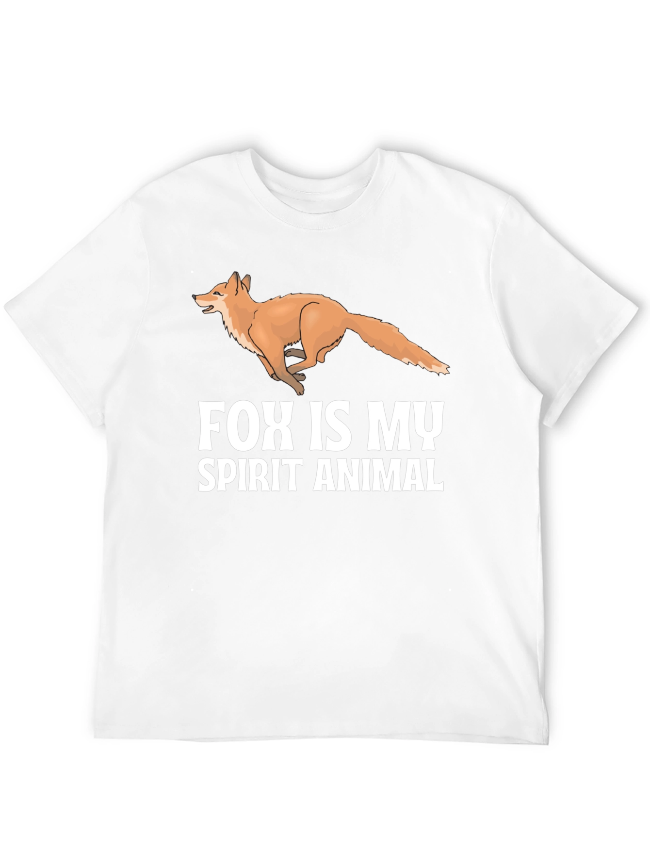 Black Fox Spirit Animal Black T-Shirt view 12