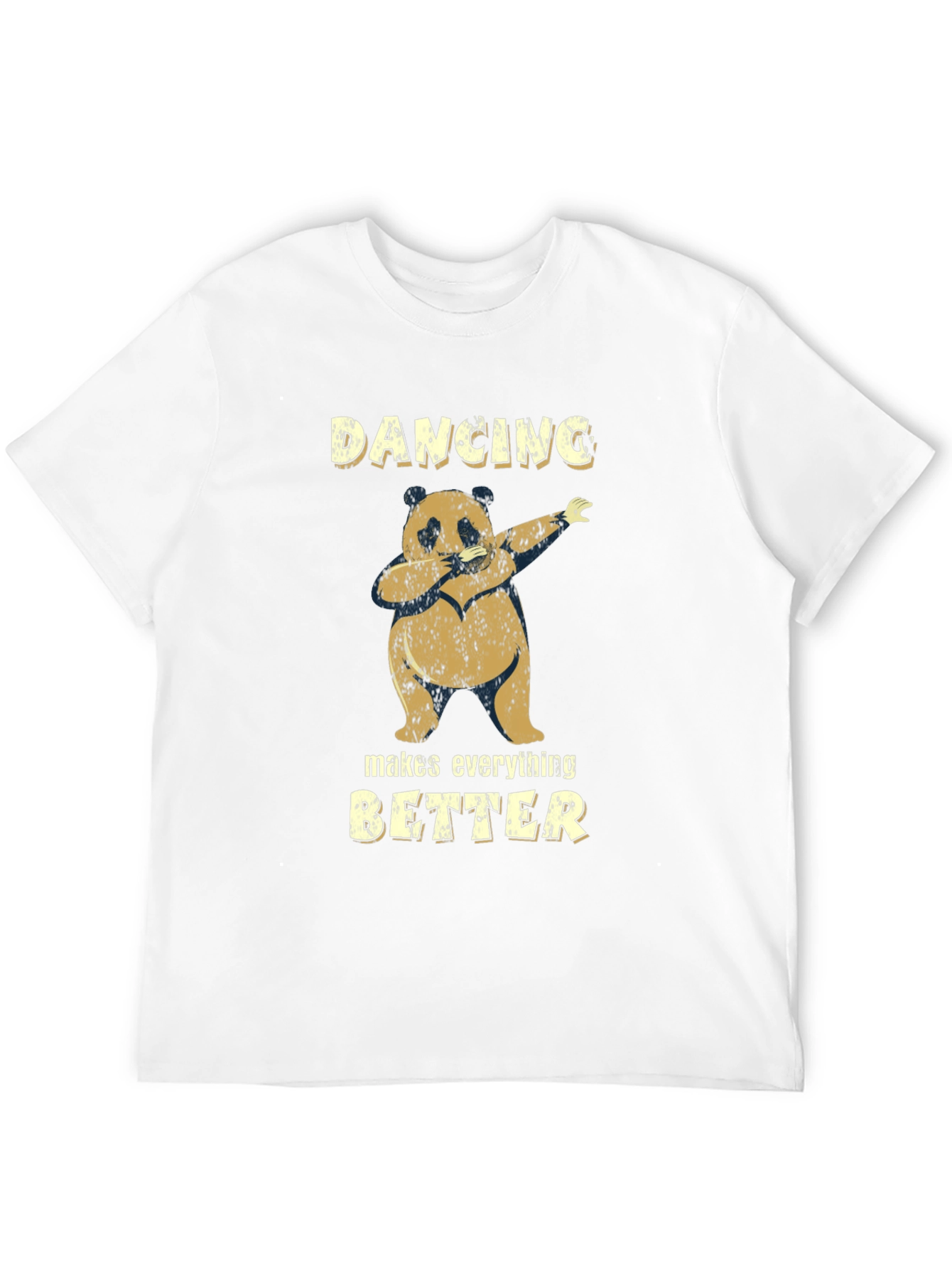 Black Dancing Panda Graphic Tee - Makes Everything Better view 12