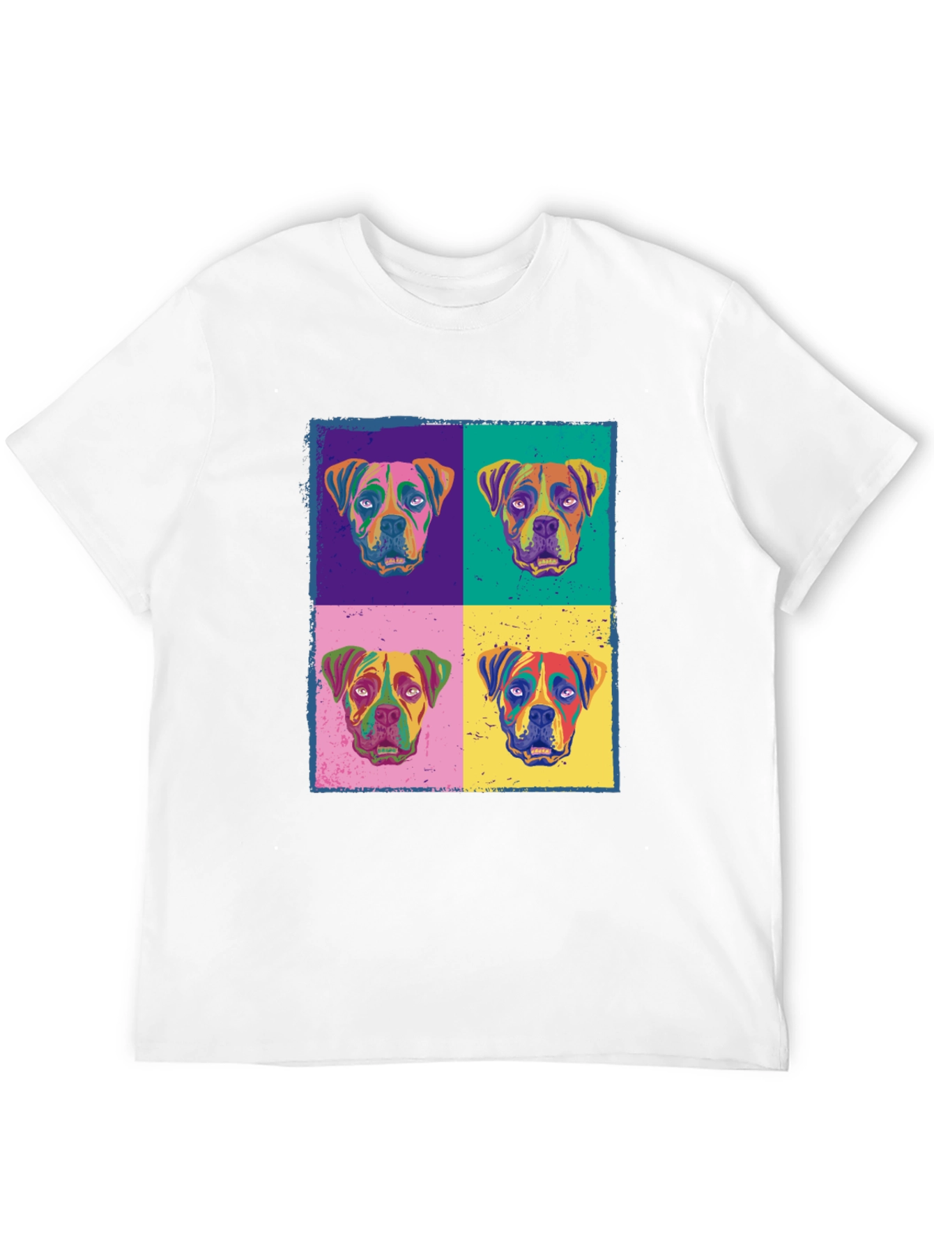 Black Dog Pop Art Print Black T-Shirt view 12