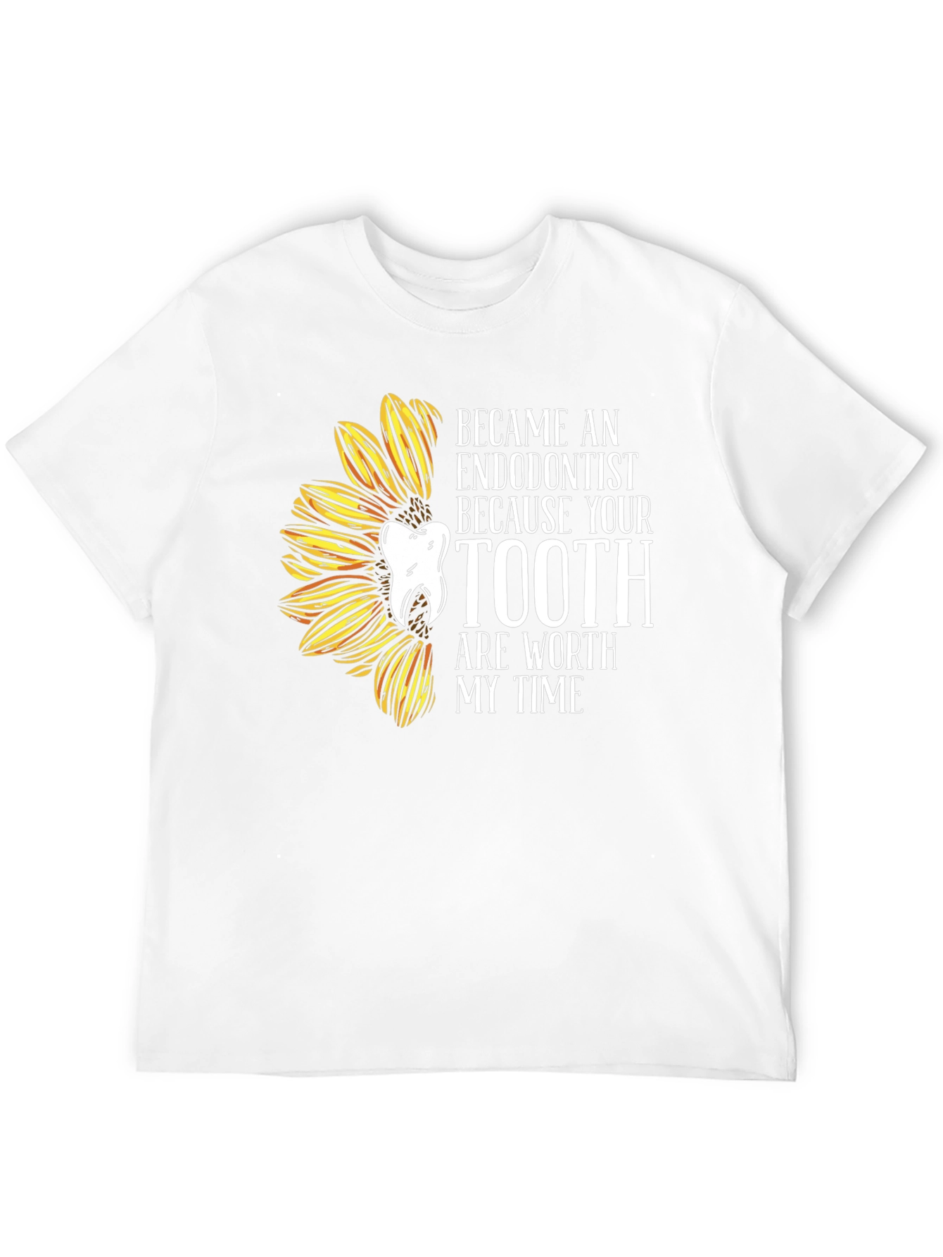 Black Endodontist Sunflower Graphic Tee view 12