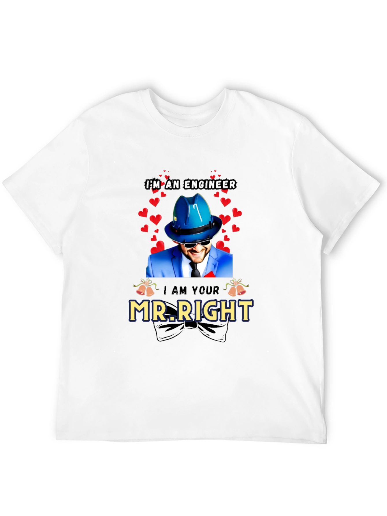 Black Engineer Mr. Right T-Shirt - Valentine's Day Gift view 12