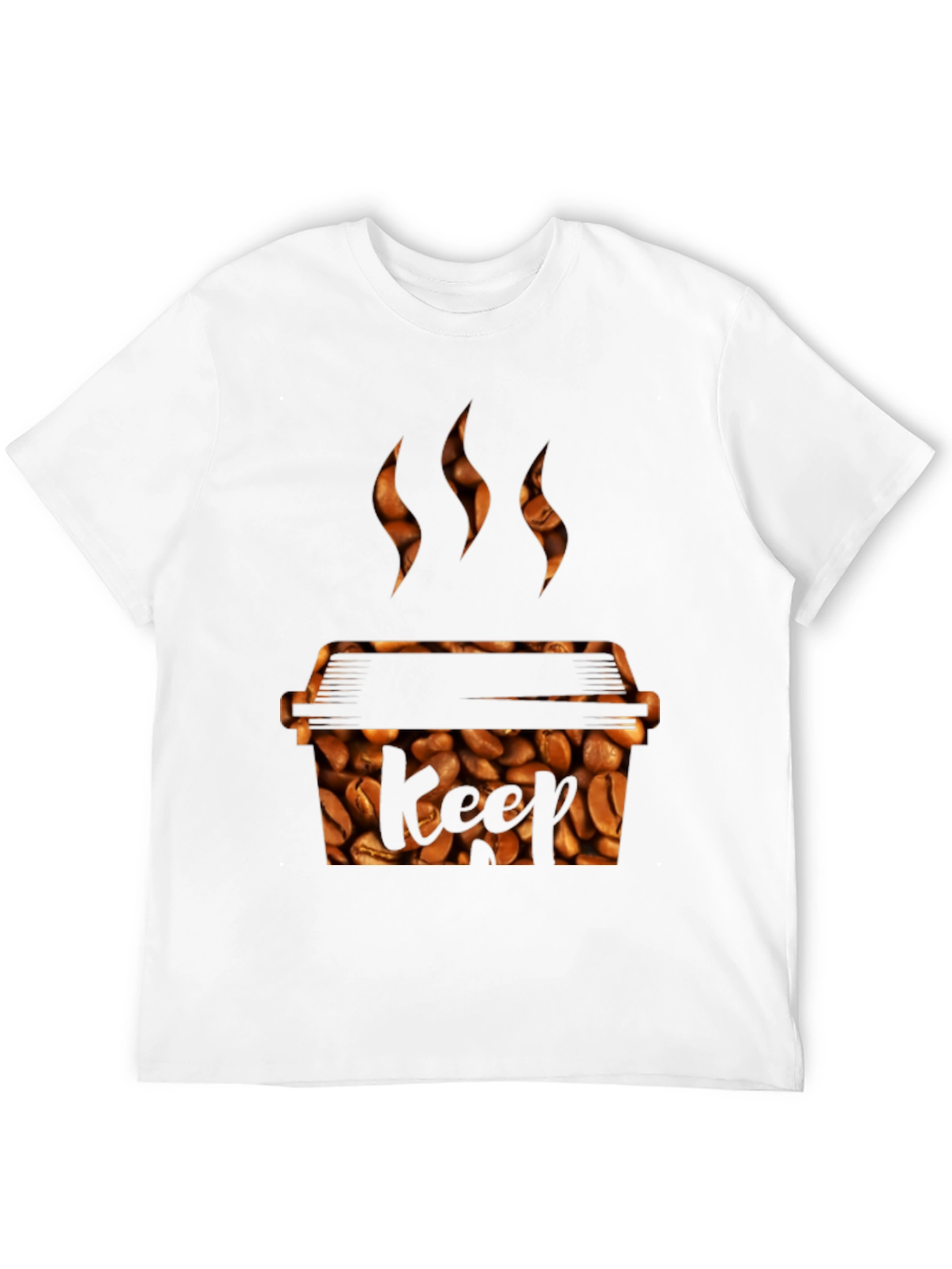 Black Coffee Bean Grill T-Shirt - Keef Design view 12