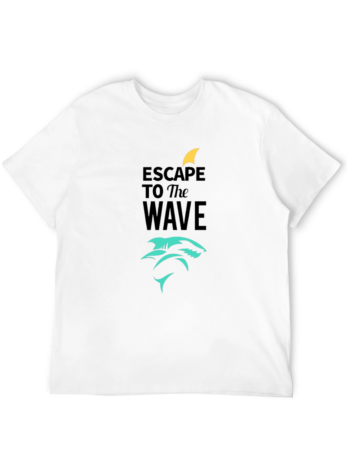 Black Escape to the Wave Black Graphic Tee view 12