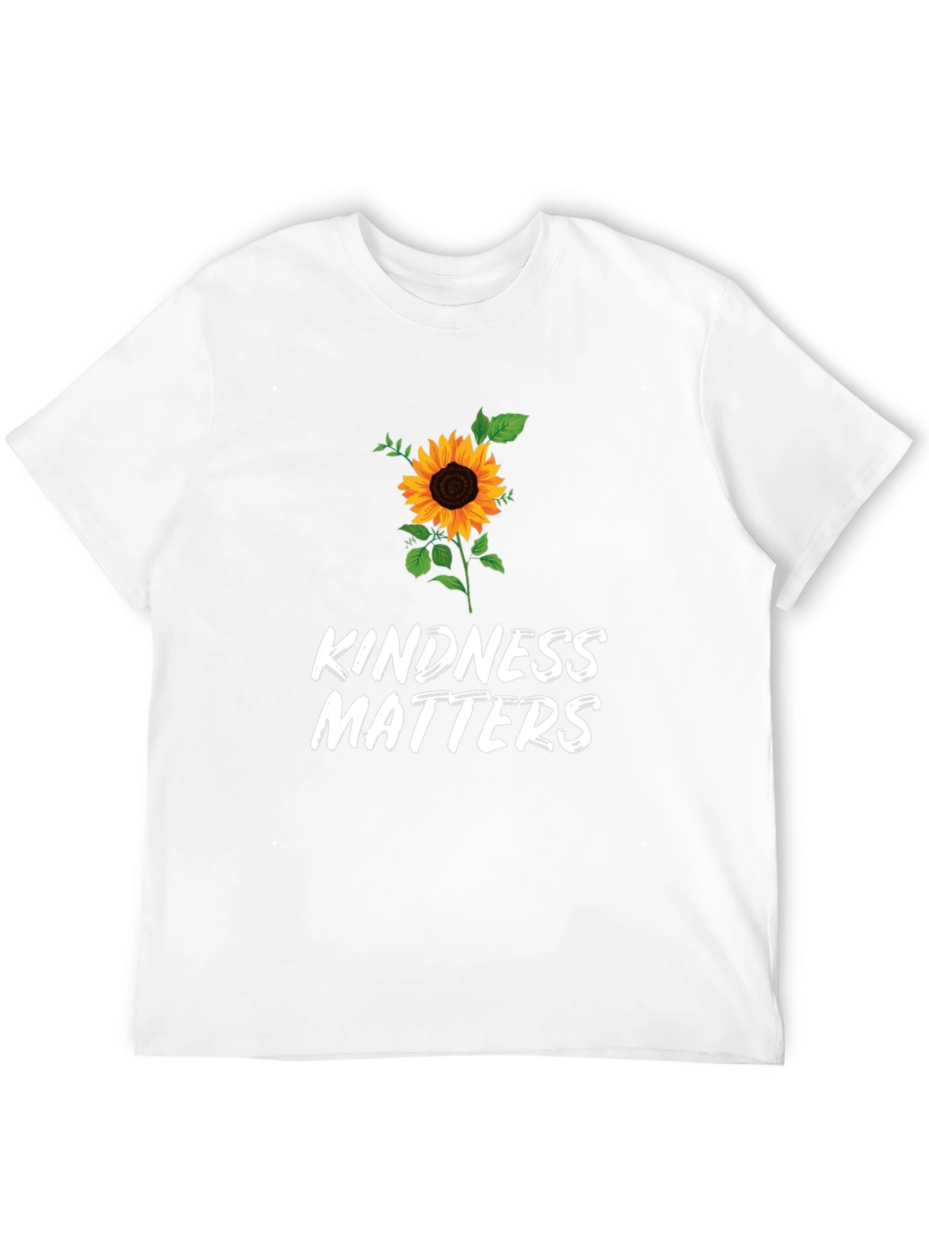 Black Kindness Matters Sunflower Graphic Tee view 12
