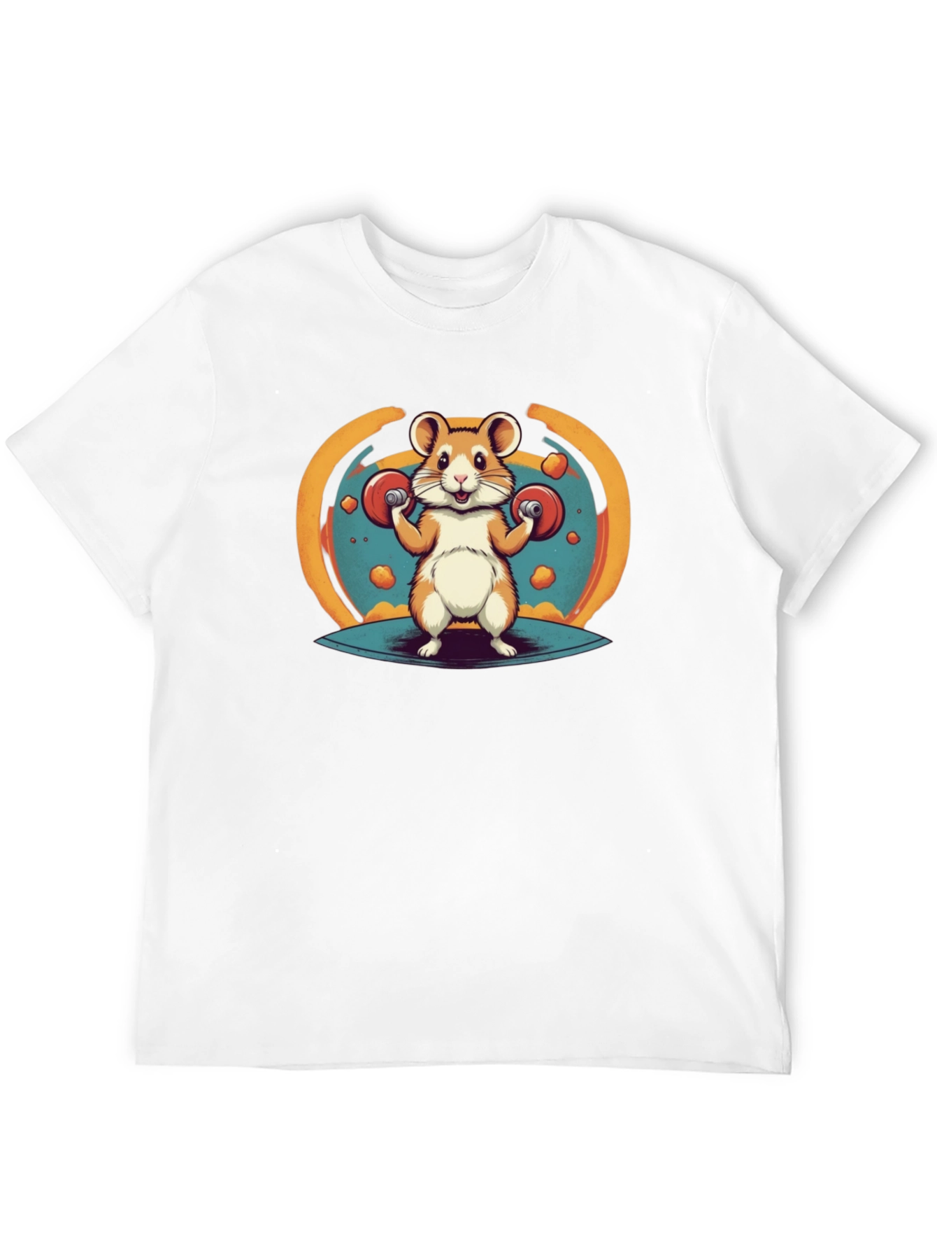 Black Hamster Gym T-Shirt - Funny Workout Tee view 12