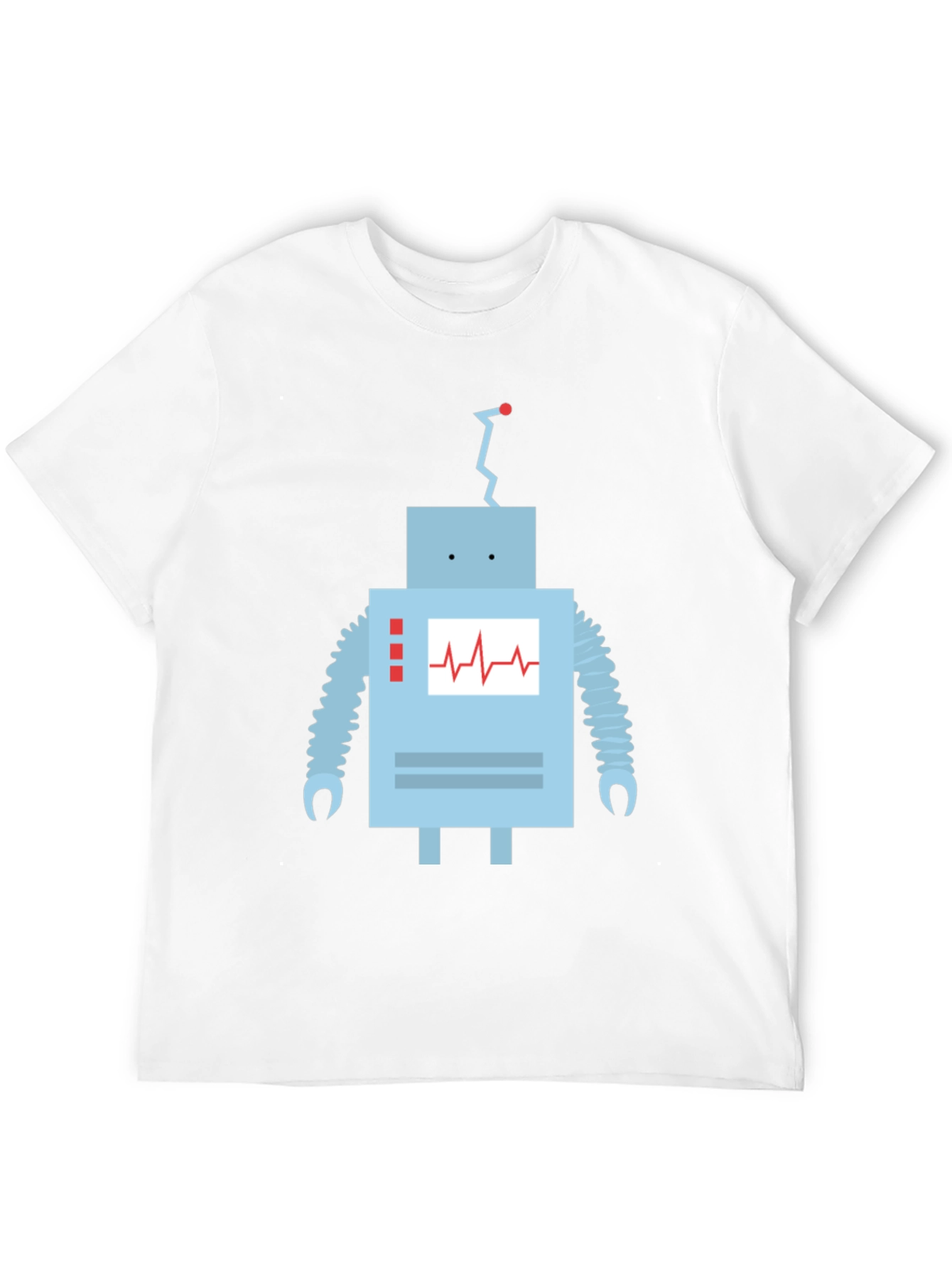 Black Robot Graphic T-Shirt - Black Cotton Blend Tee view 12
