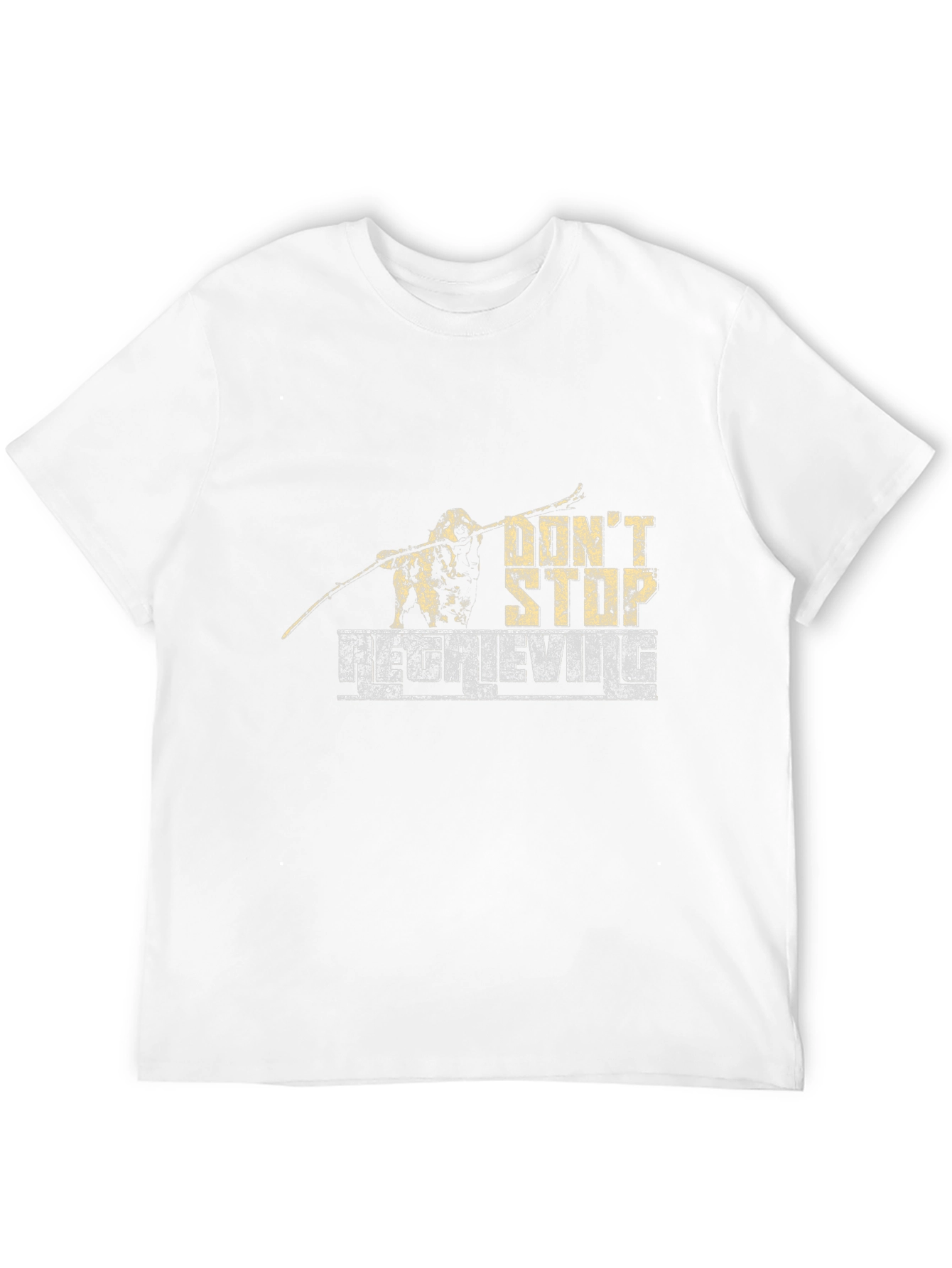 Black Don't Stop Retrieving Men's Black Graphic T-Shirt view 12