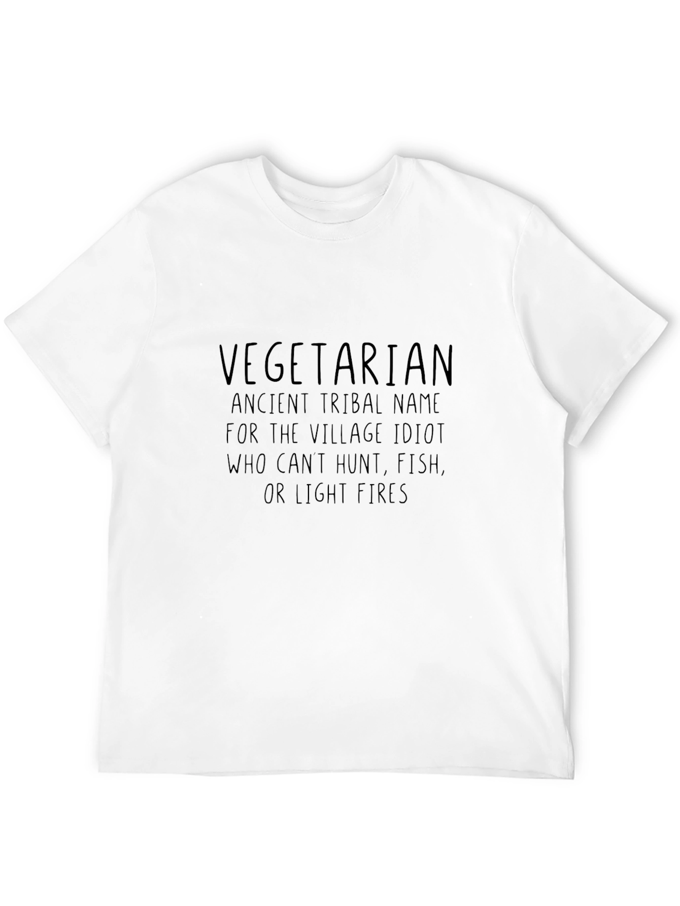 Black Vegetarian Ancient Tribal Name T-Shirt view 12