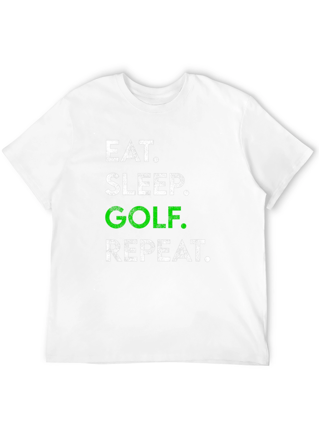 Black Eat Sleep Golf Repeat Graphic Tee - Golf Lover T-Shirt view 12