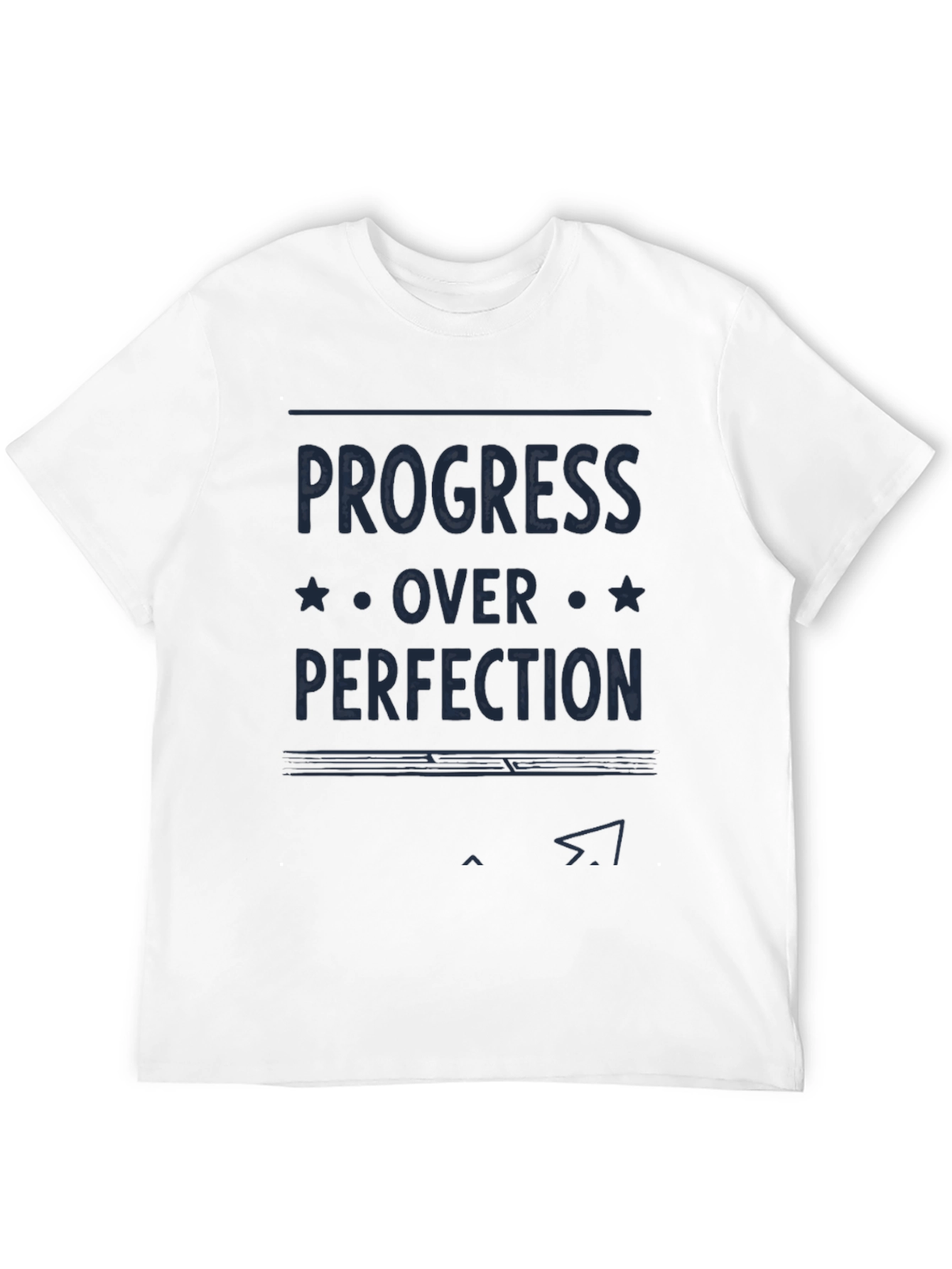 Black Progress Over Perfection T-Shirt - Motivational Tee view 12