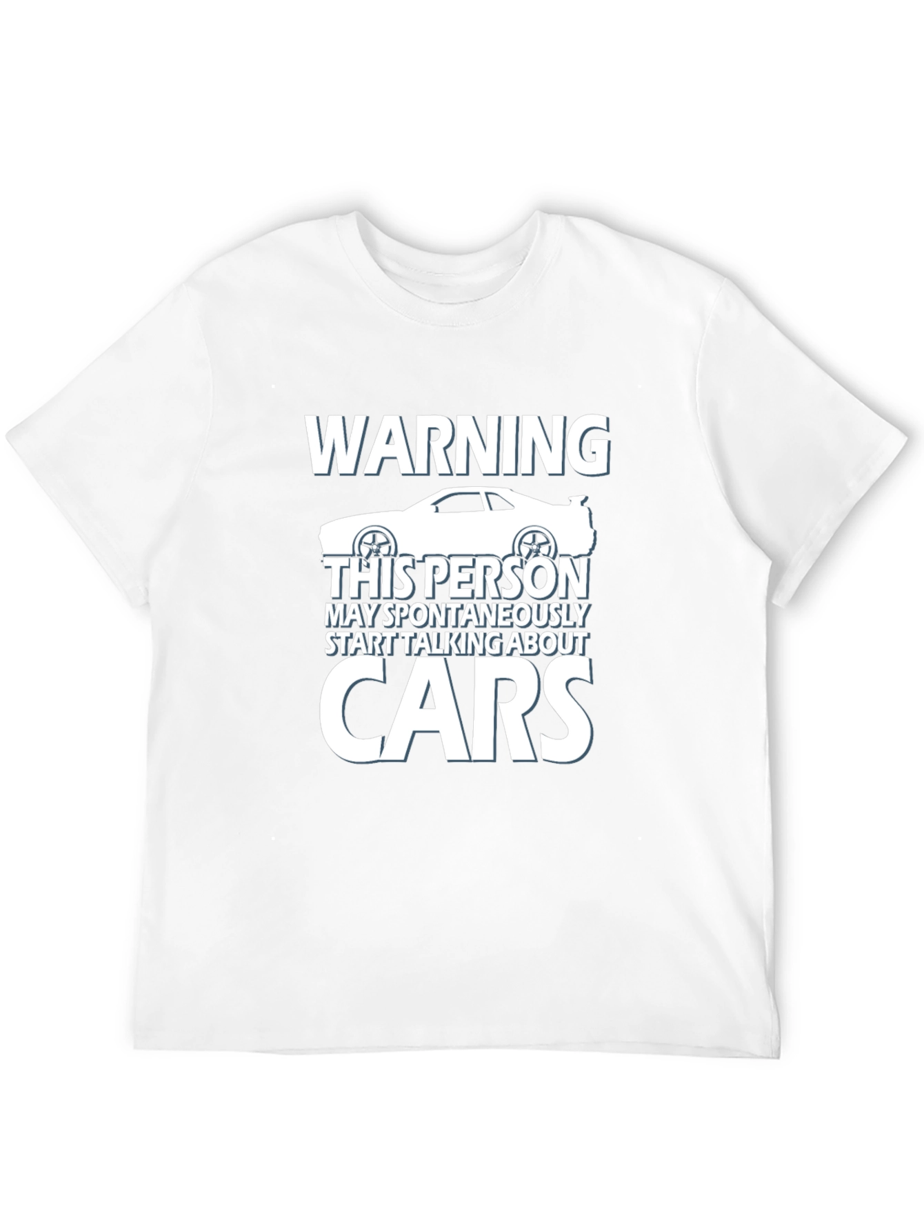 Black Warning: May Spontaneously Talk About Cars T-Shirt view 12