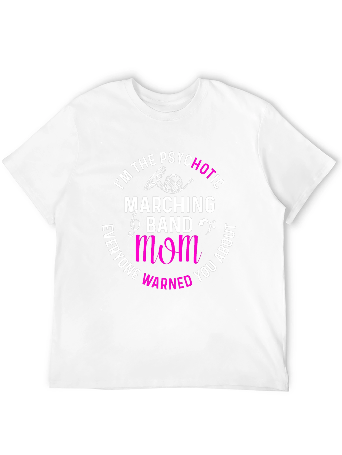 Black Psychotic Marching Band Mom T-Shirt view 12