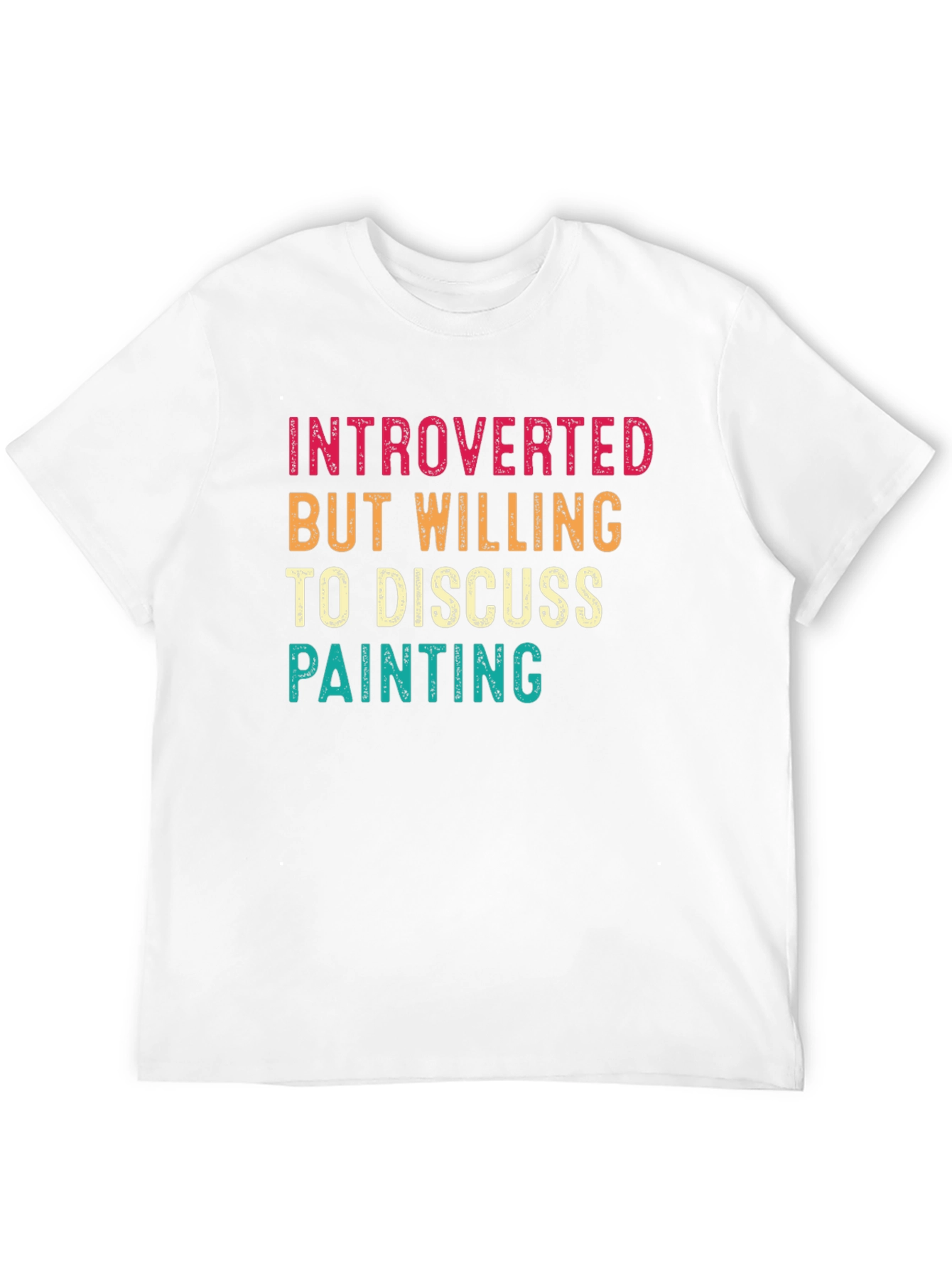 Black Introverted Painter T-Shirt - Discuss Painting Tee view 12