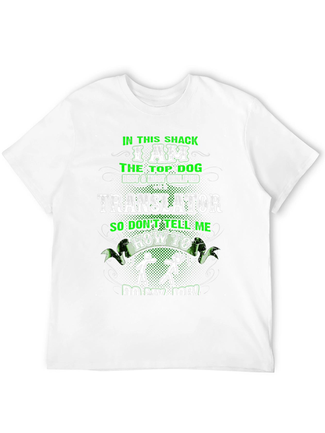 Black In This Shack I Am The Top Dog Translator T-Shirt view 12