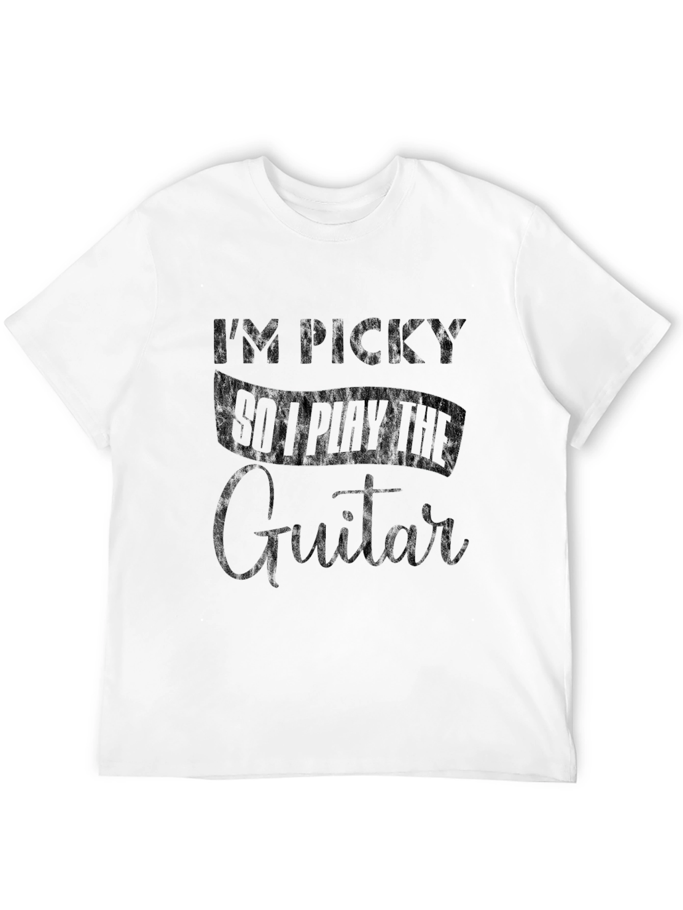 Black I'm Picky So I Play Guitar T-Shirt view 12