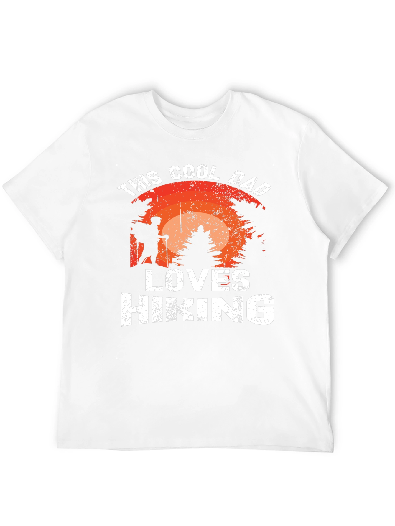 Black Cool Dad Hiking T-Shirt view 12