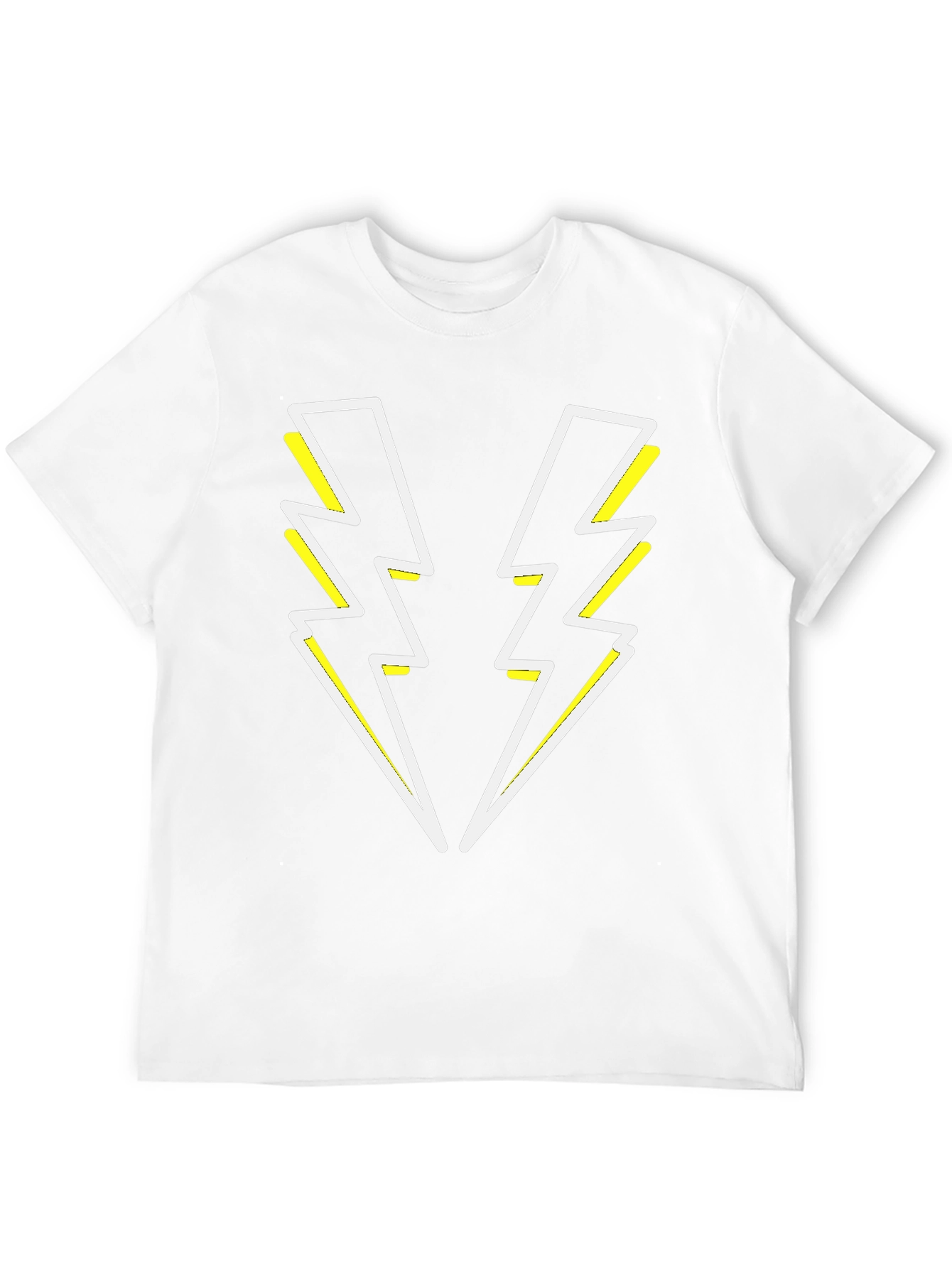 Black Electric Bolt Tee - Black Graphic T-Shirt view 12