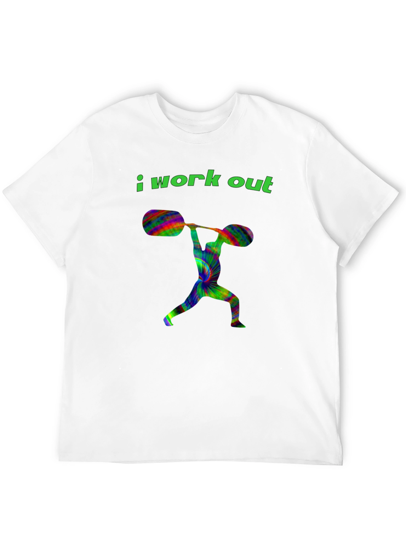 Black I Work Out Graphic T-Shirt - Men's Fitness Apparel view 12