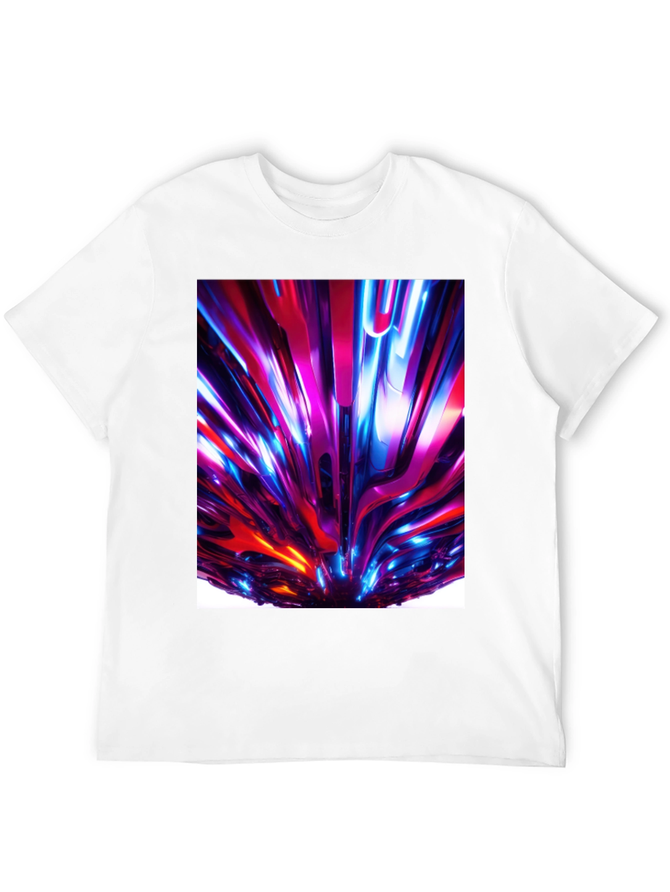 Black Abstract Art Black T-Shirt view 12