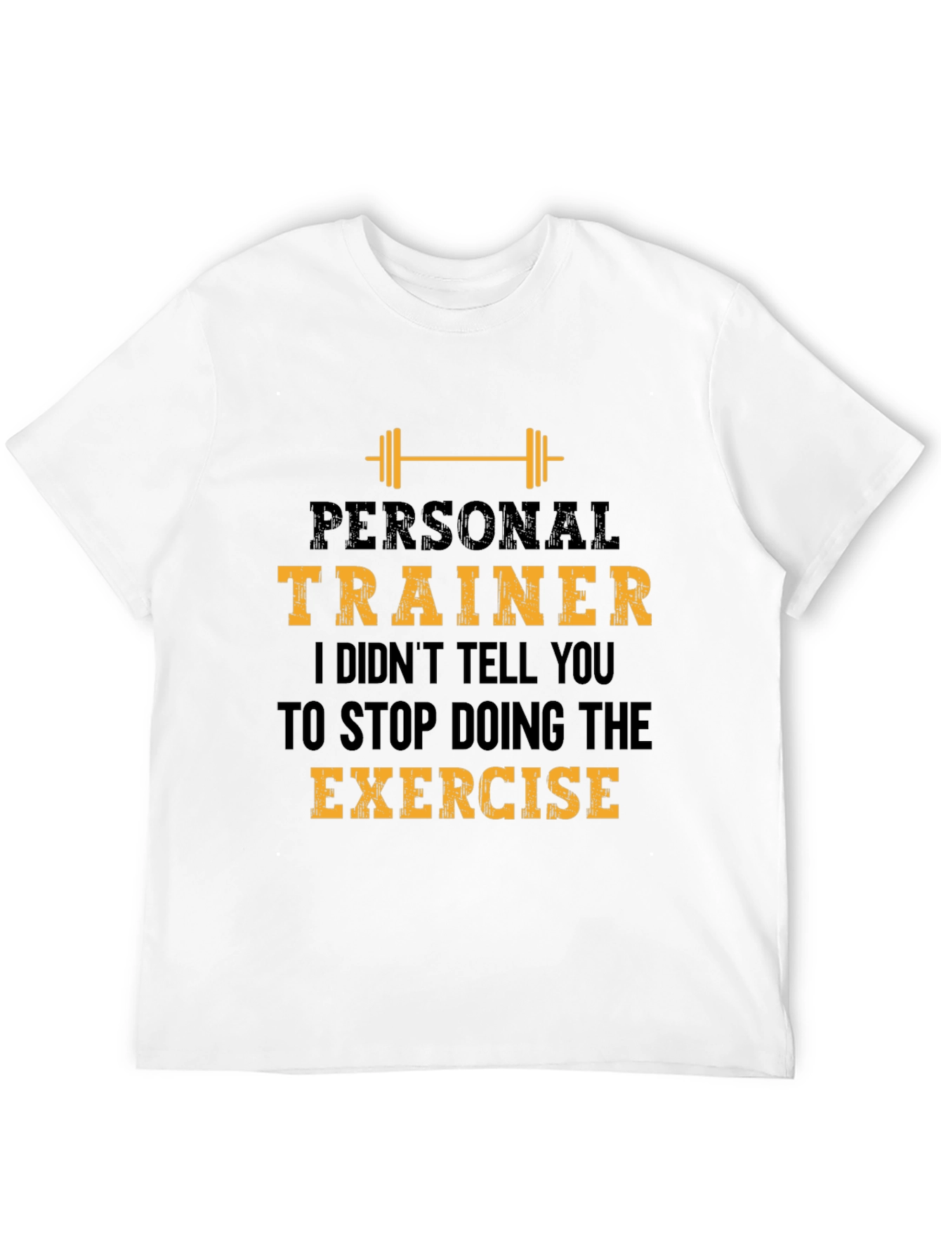 Black Personal Trainer Exercise T-Shirt view 12