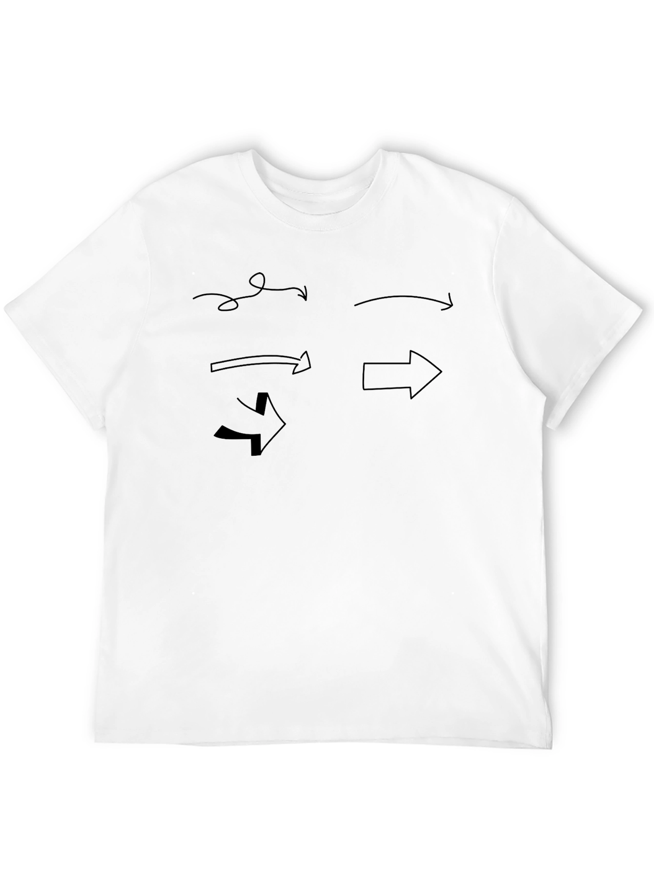 Black Arrow Graphic Black T-Shirt - Directional Style view 12