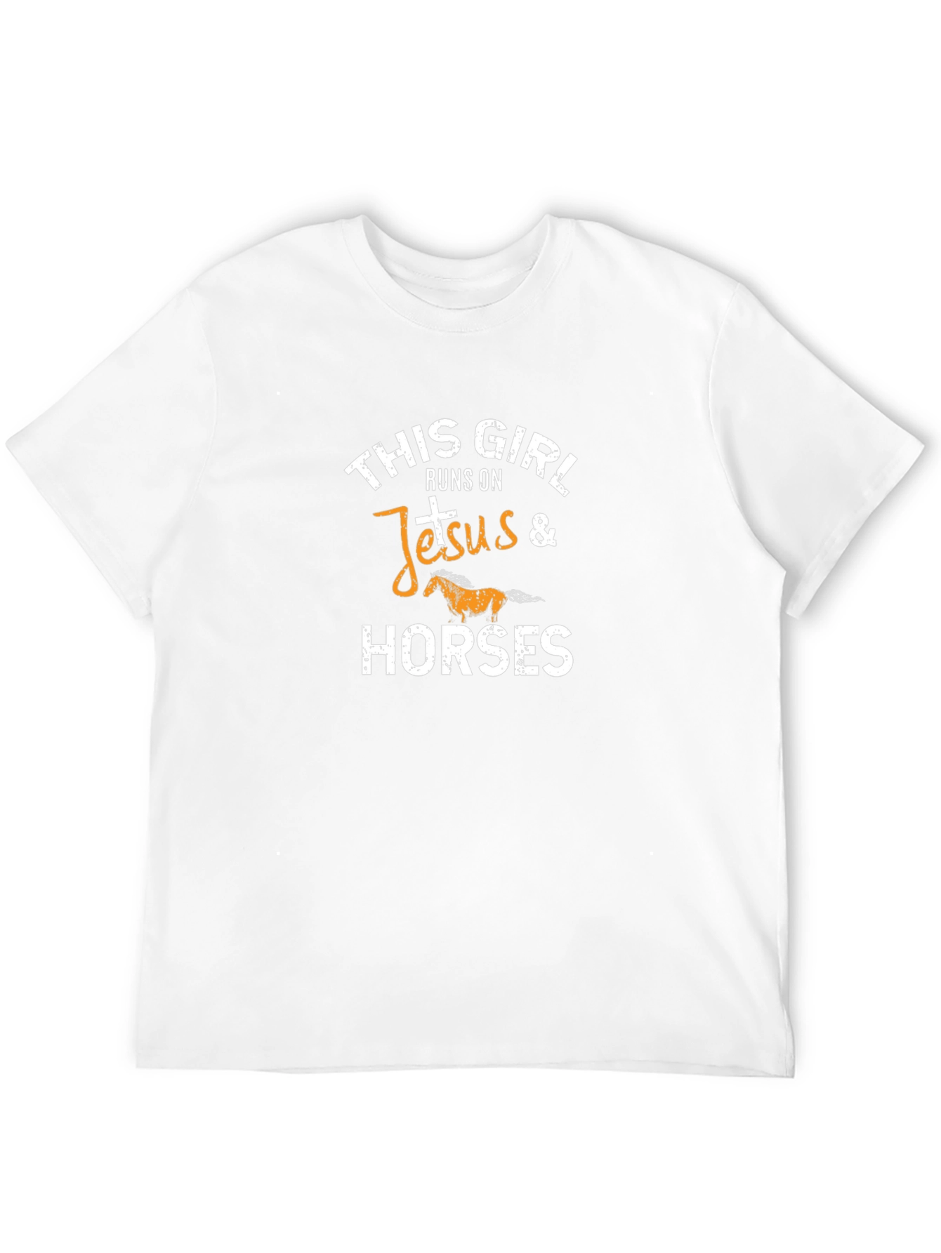 Black Runs on Jesus & Horses Graphic T-Shirt view 12