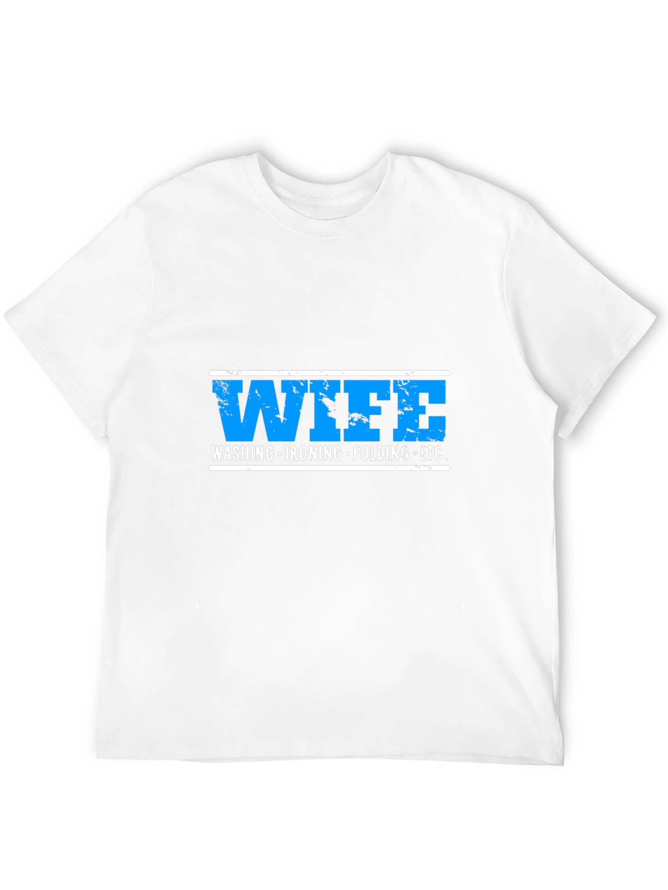 Black Wife Washing Ironing Folding ETC Funny Graphic T-Shirt view 12