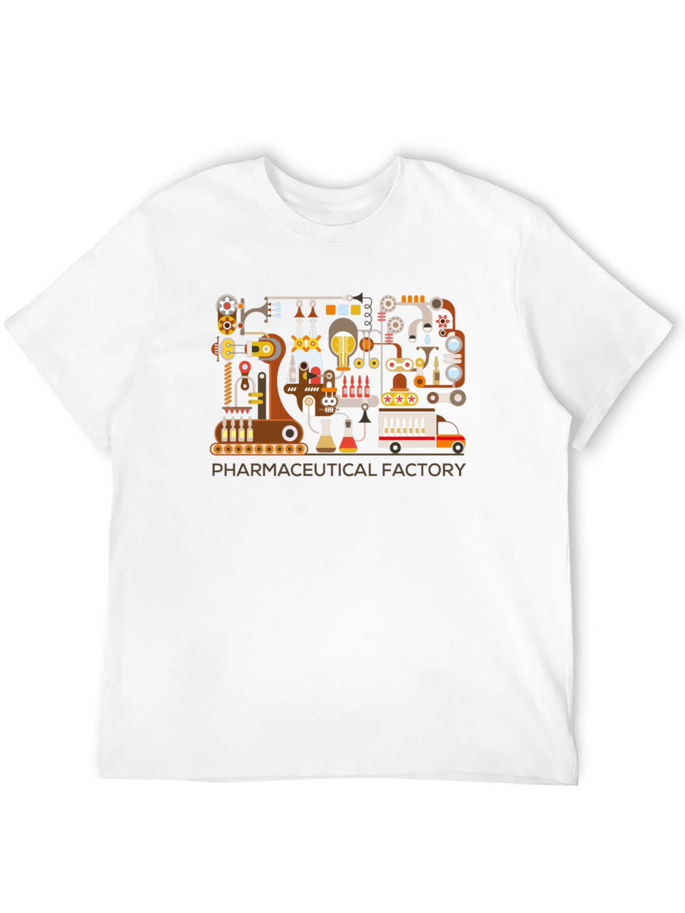 Black Pharmaceutical Factory Graphic T-Shirt view 12