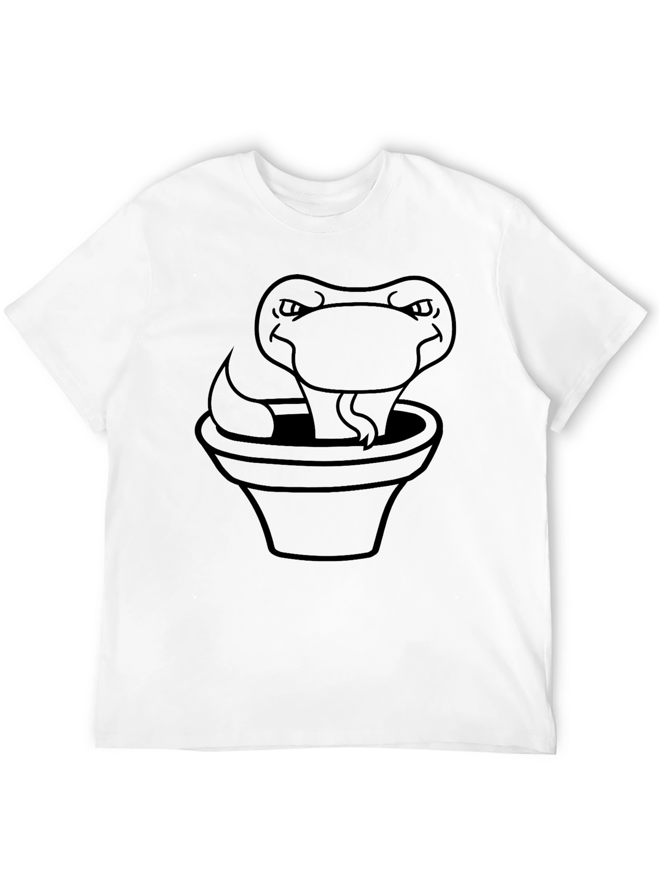 Black Snake in a Pot Black T-Shirt view 12